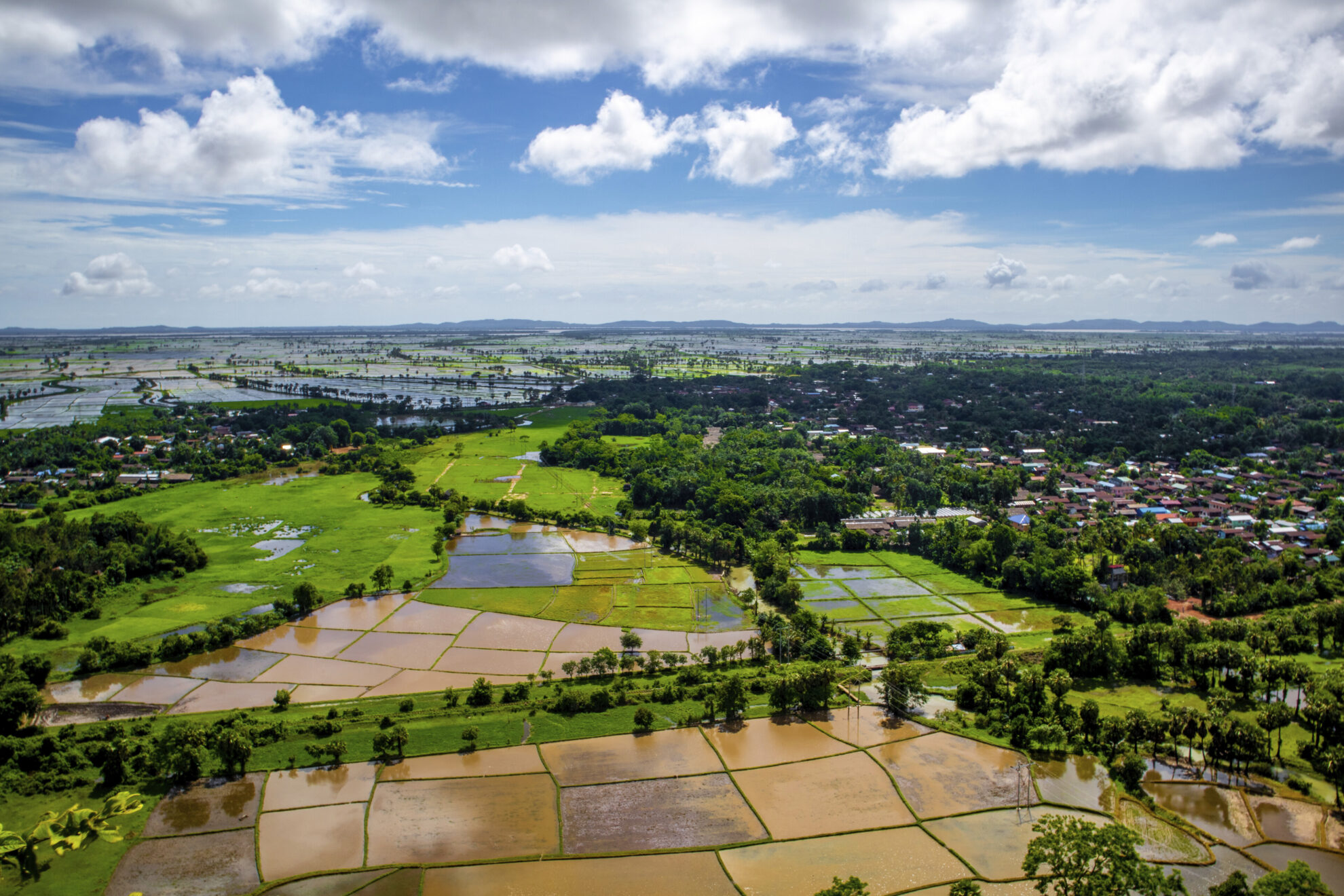 Luftaufnahme der Landschaft von Mawlamyine, Myanmar