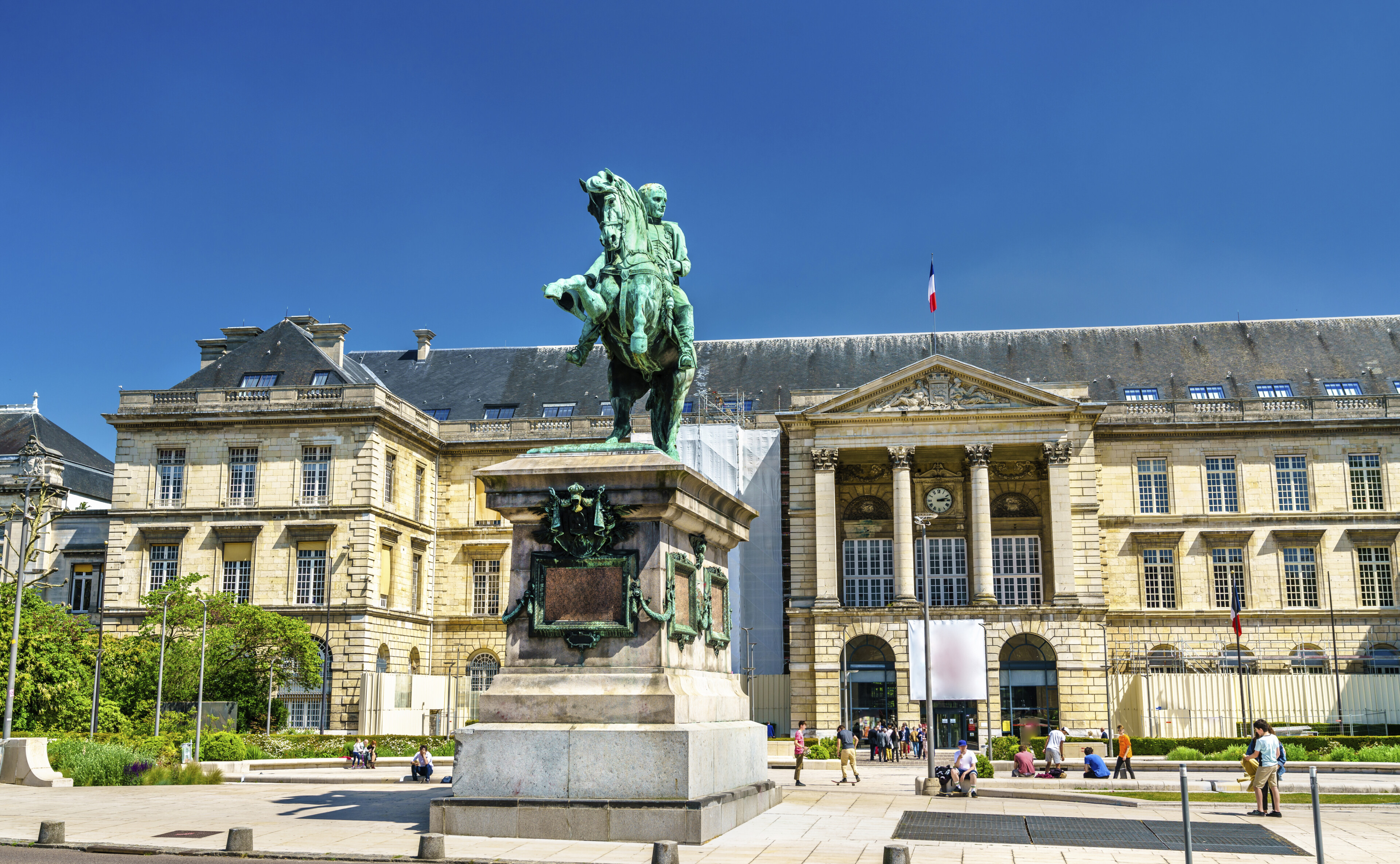 Statue von Napoleon in Rouen, Frankreich
