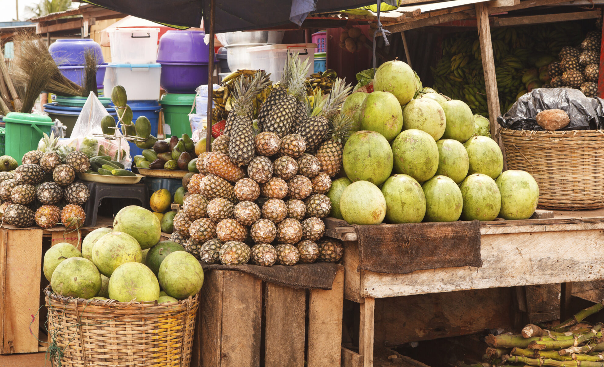 Obst Stand in Accra, Ghana