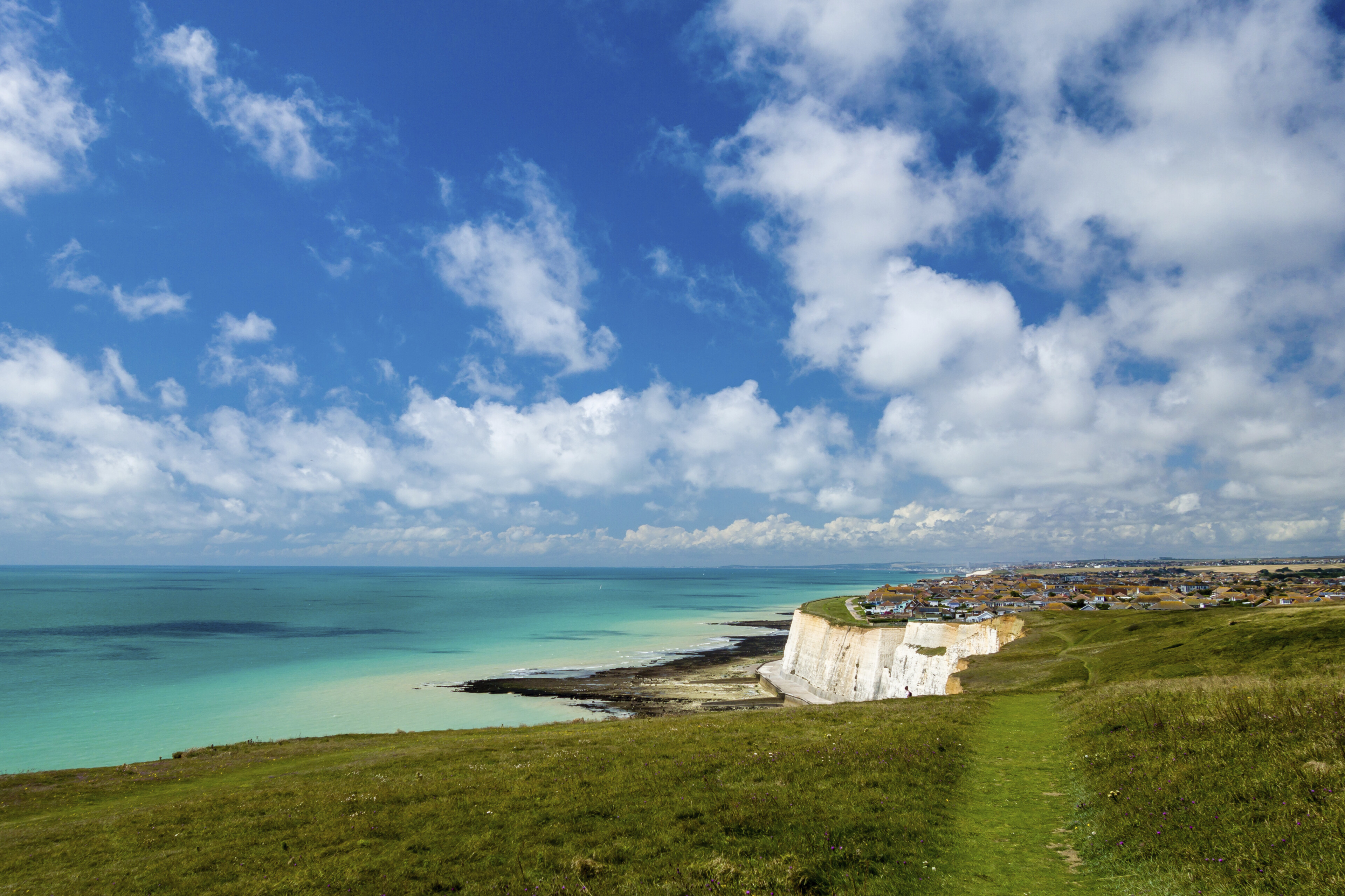 Meer Panorama vonn Peacehaven, England