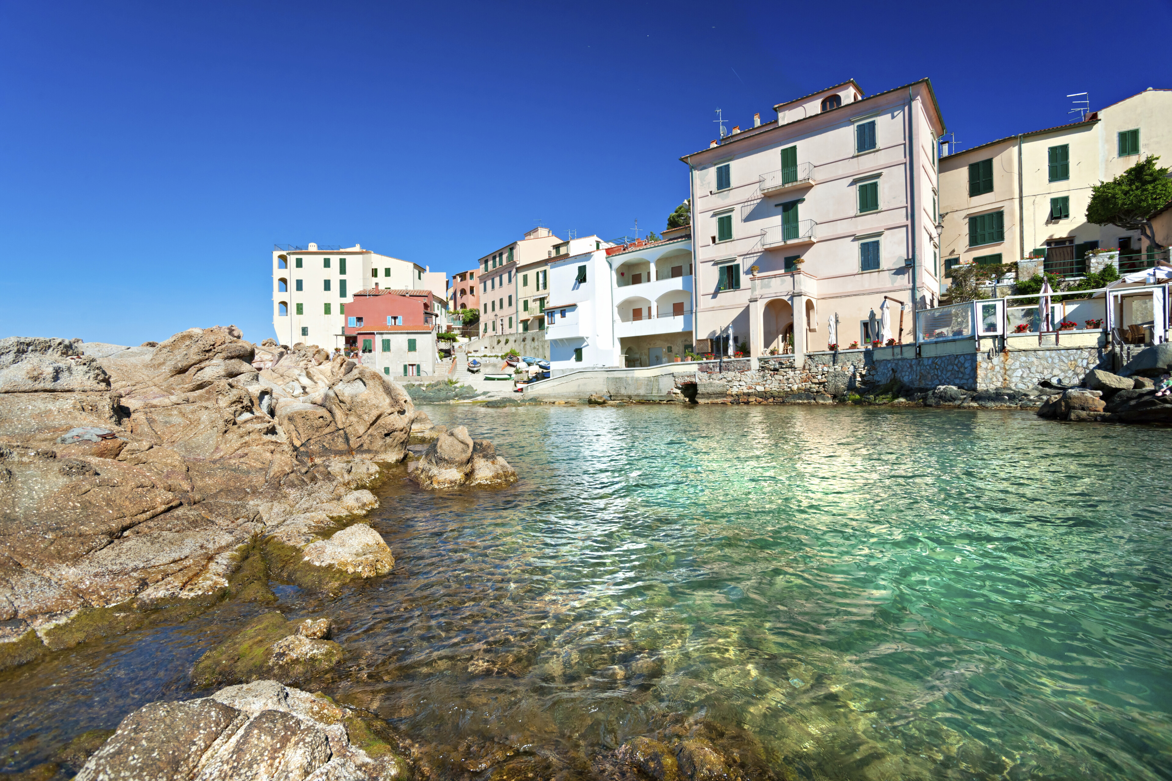 Küste von Livorno, Italien