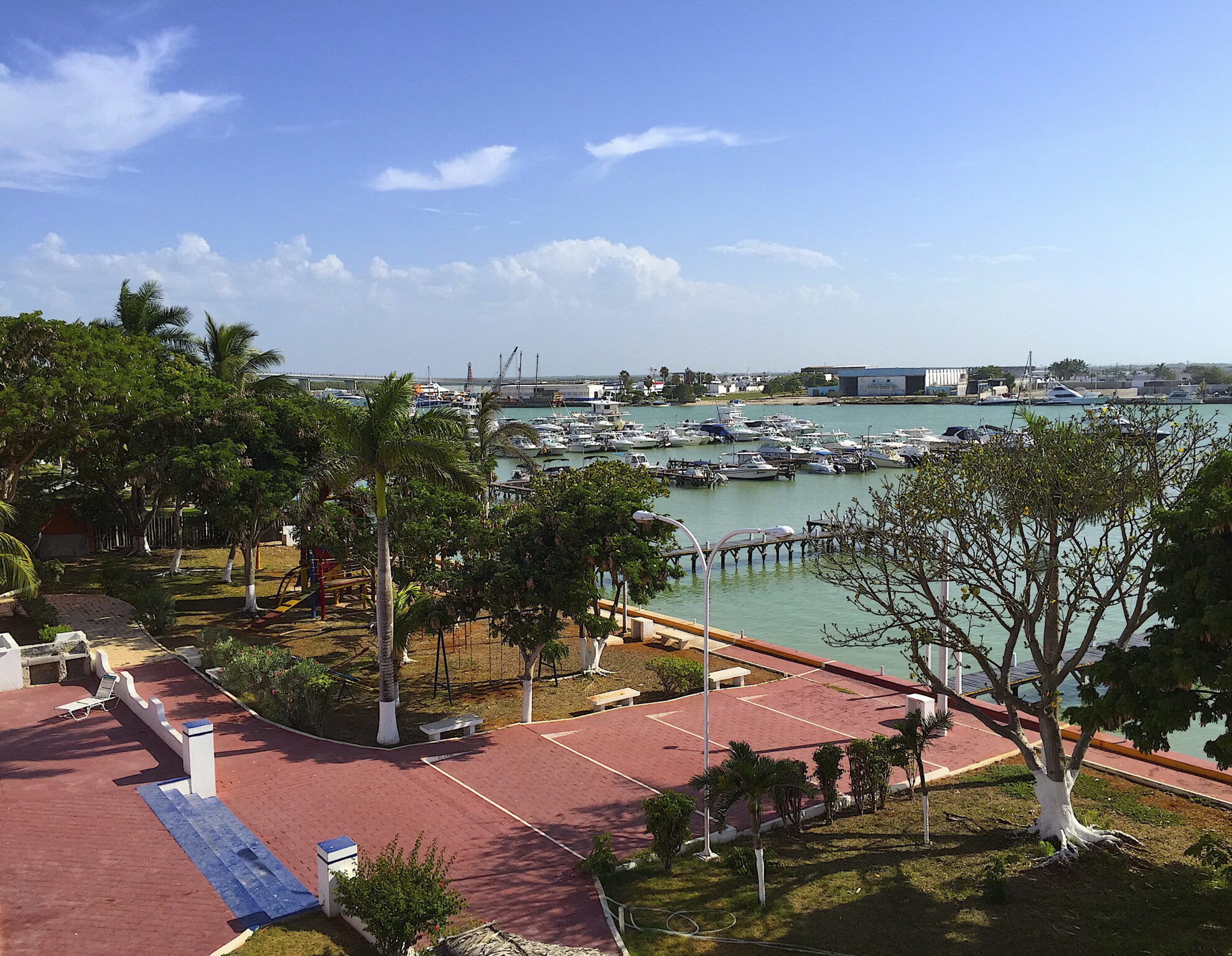 Promenade in Progreso, Mexiko