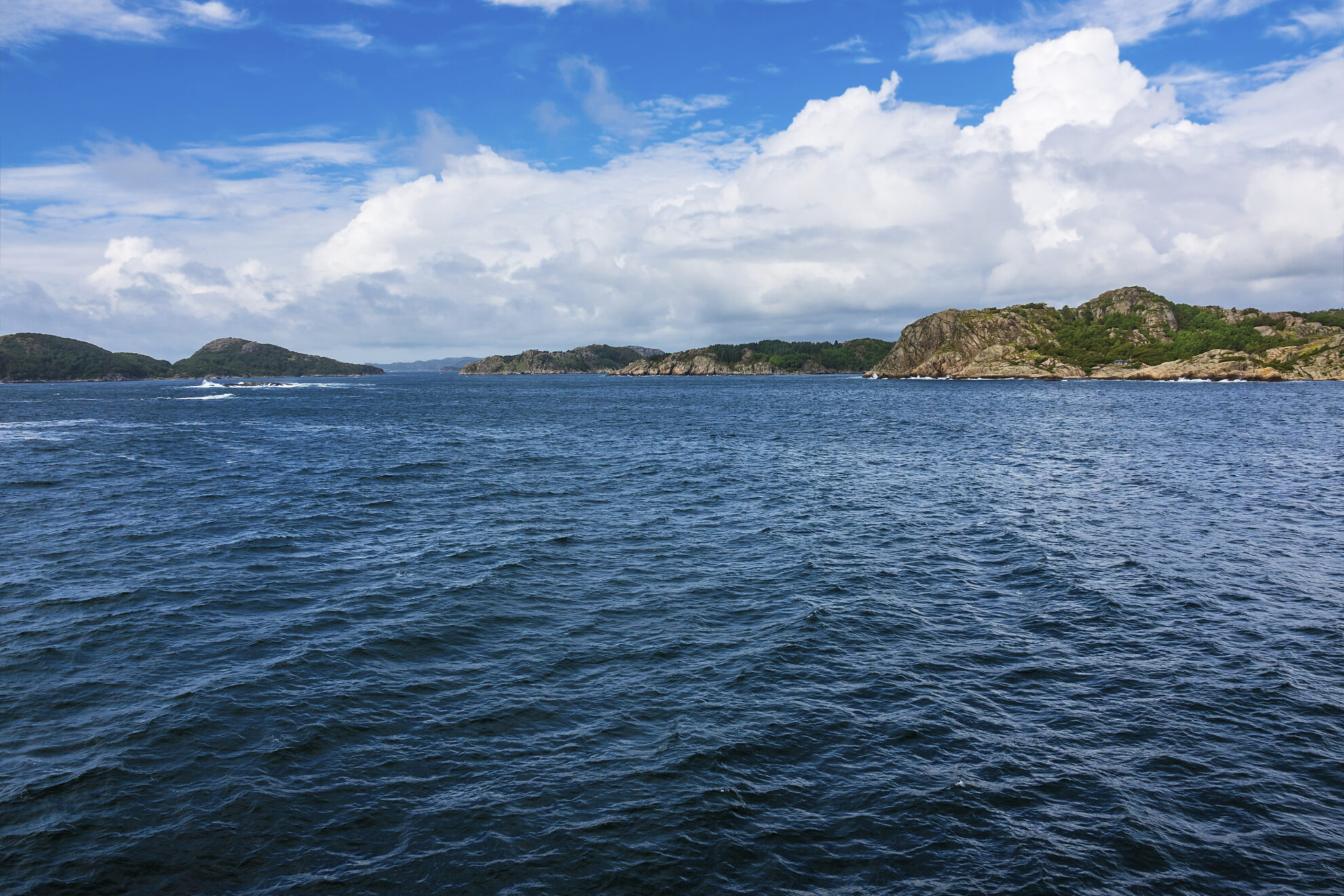 Fjord in Lyngdal, Norwegen
