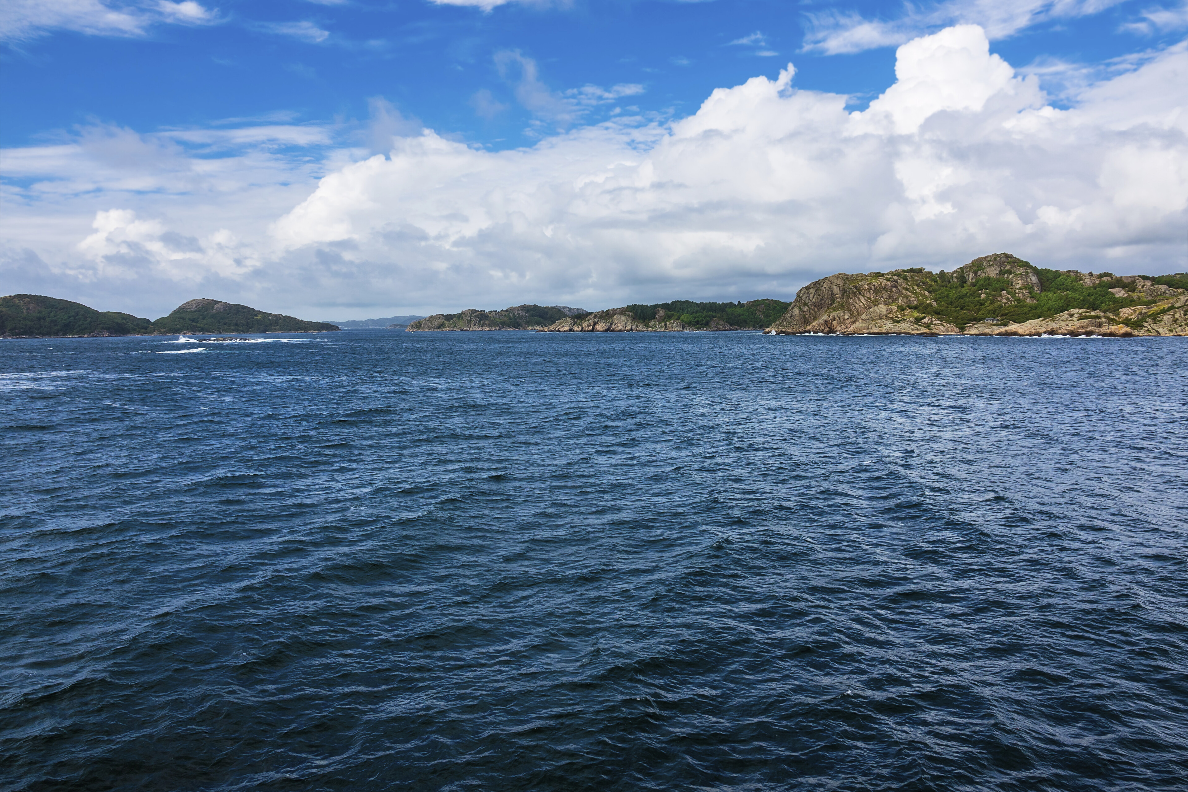 Fjord in Lyngdal, Norwegen