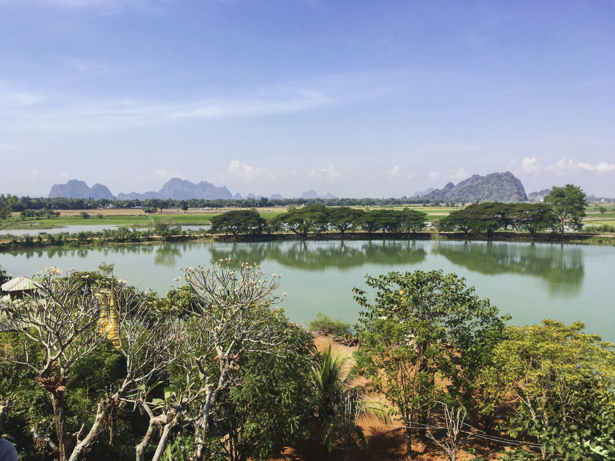 Flusslandschaft Hpa An, Myanmar