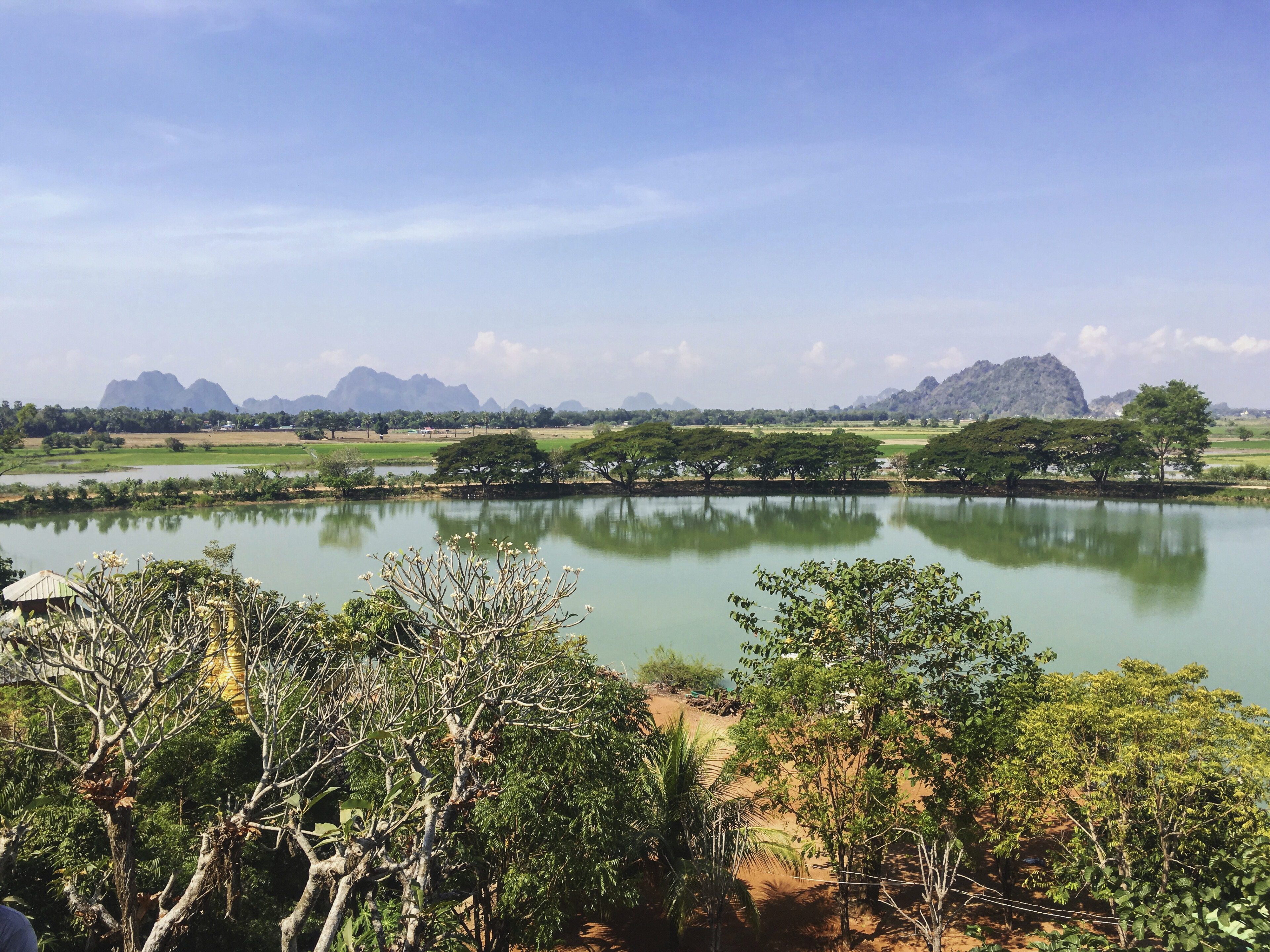 Flusslandschaft Hpa An, Myanmar