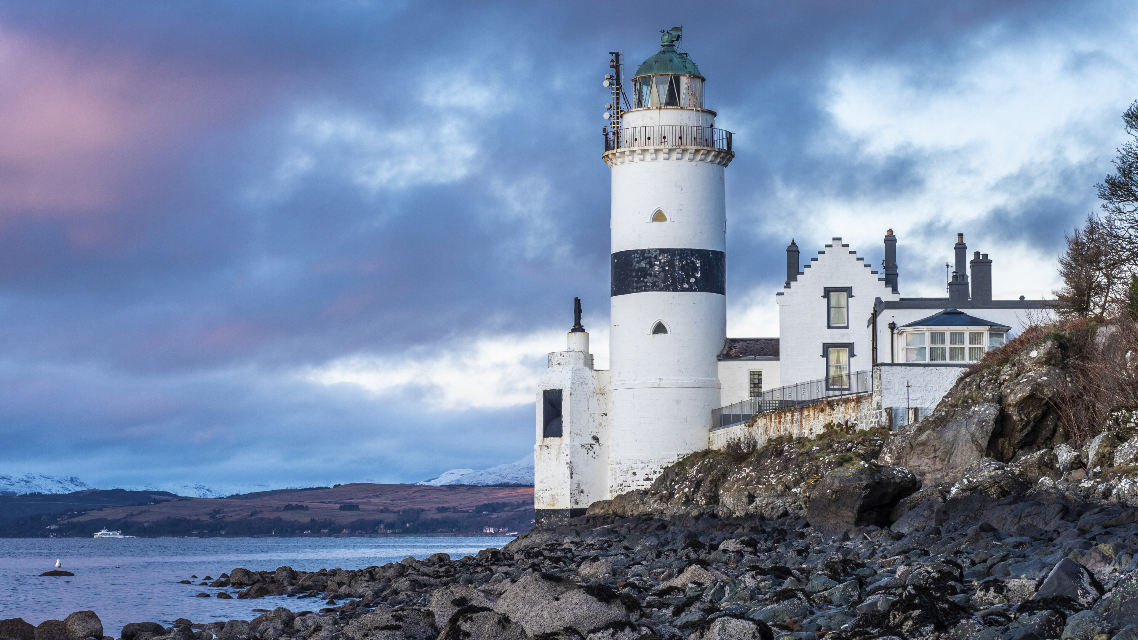 Leuchtturm Cloch bei Greenock, Schottland