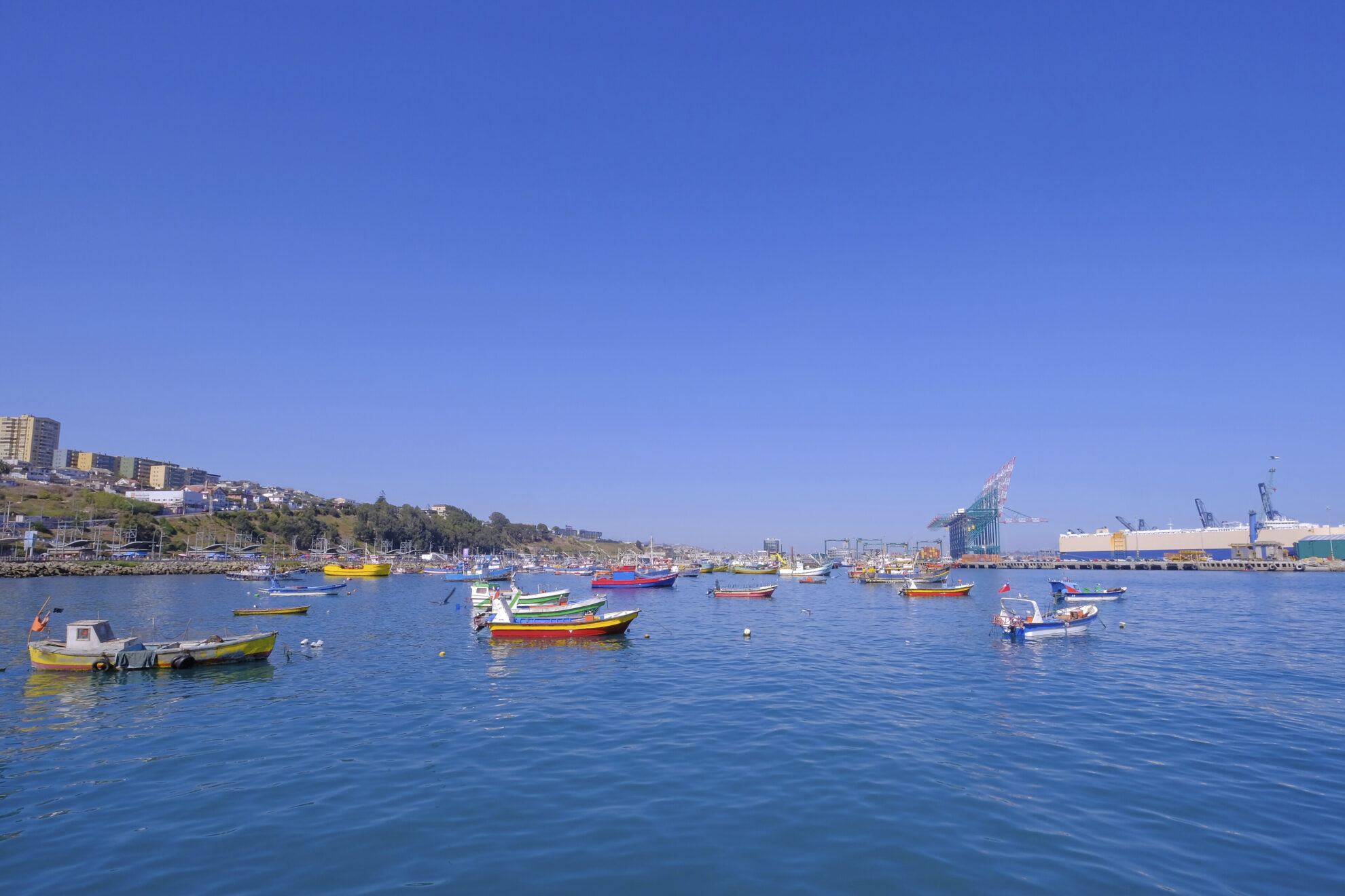 Der Hafen von San Antonio, Chile