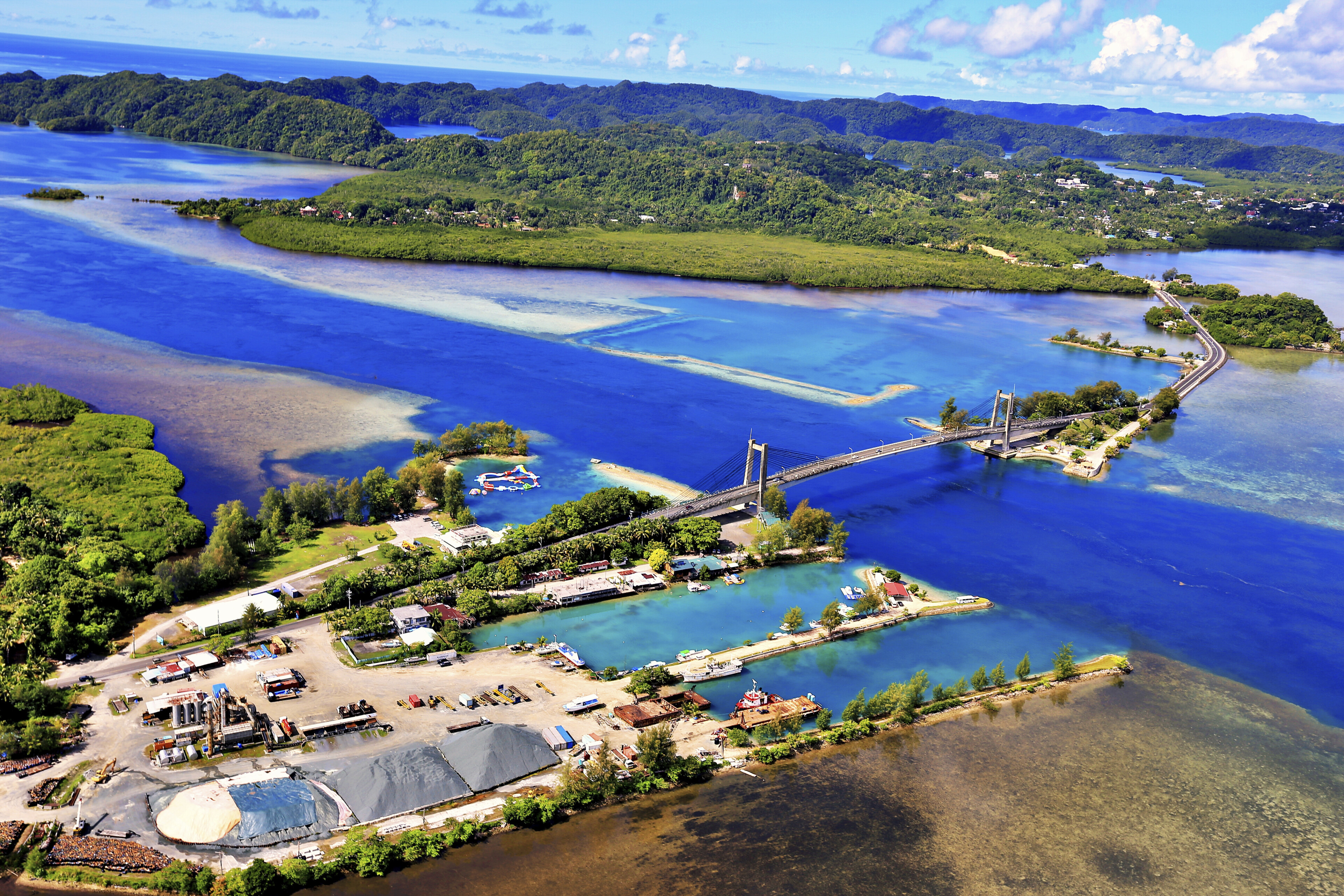 Luftaufnahme von Koror, Palau