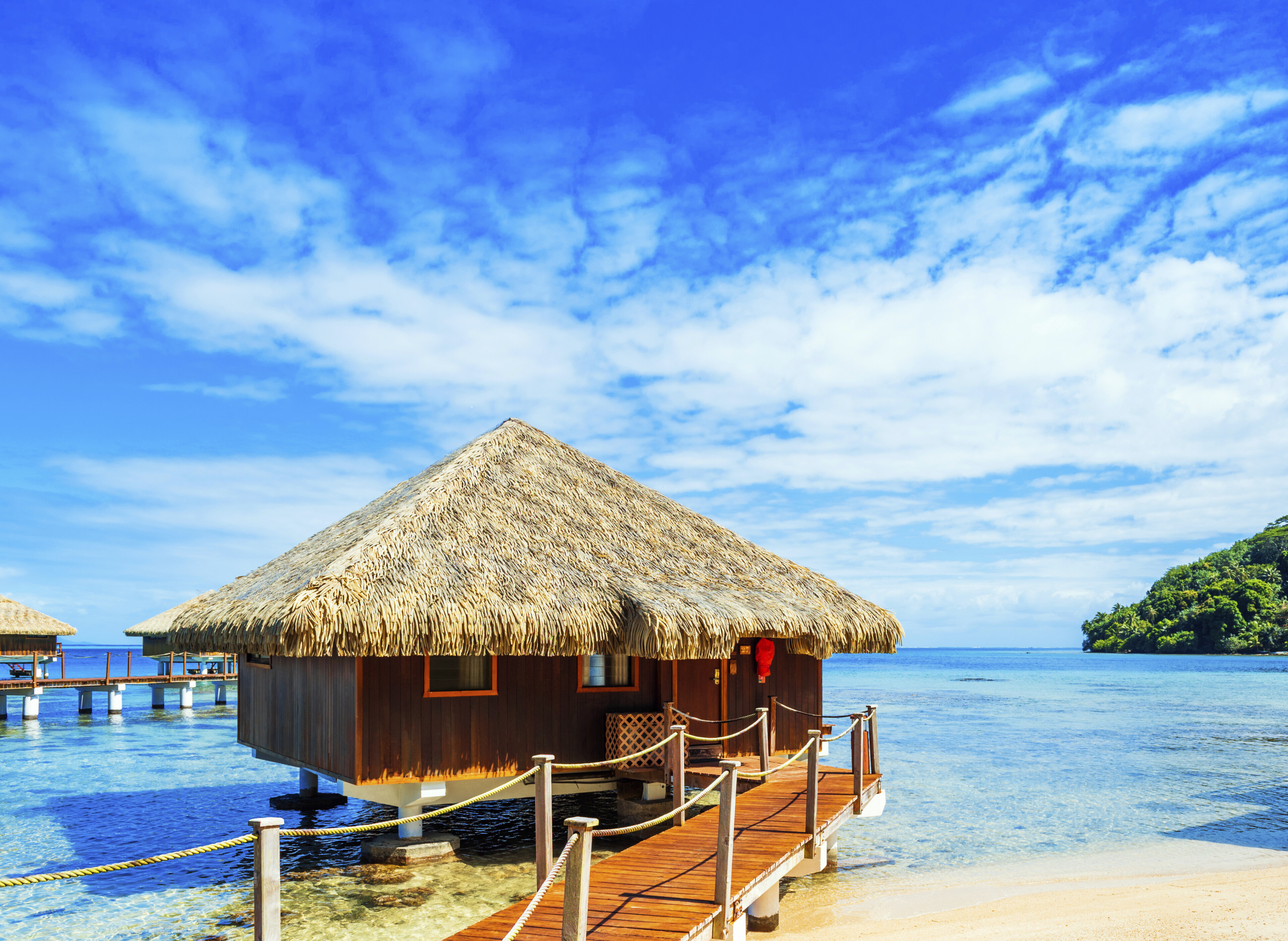 Wasserbungalows, Franzoesische Polynesien