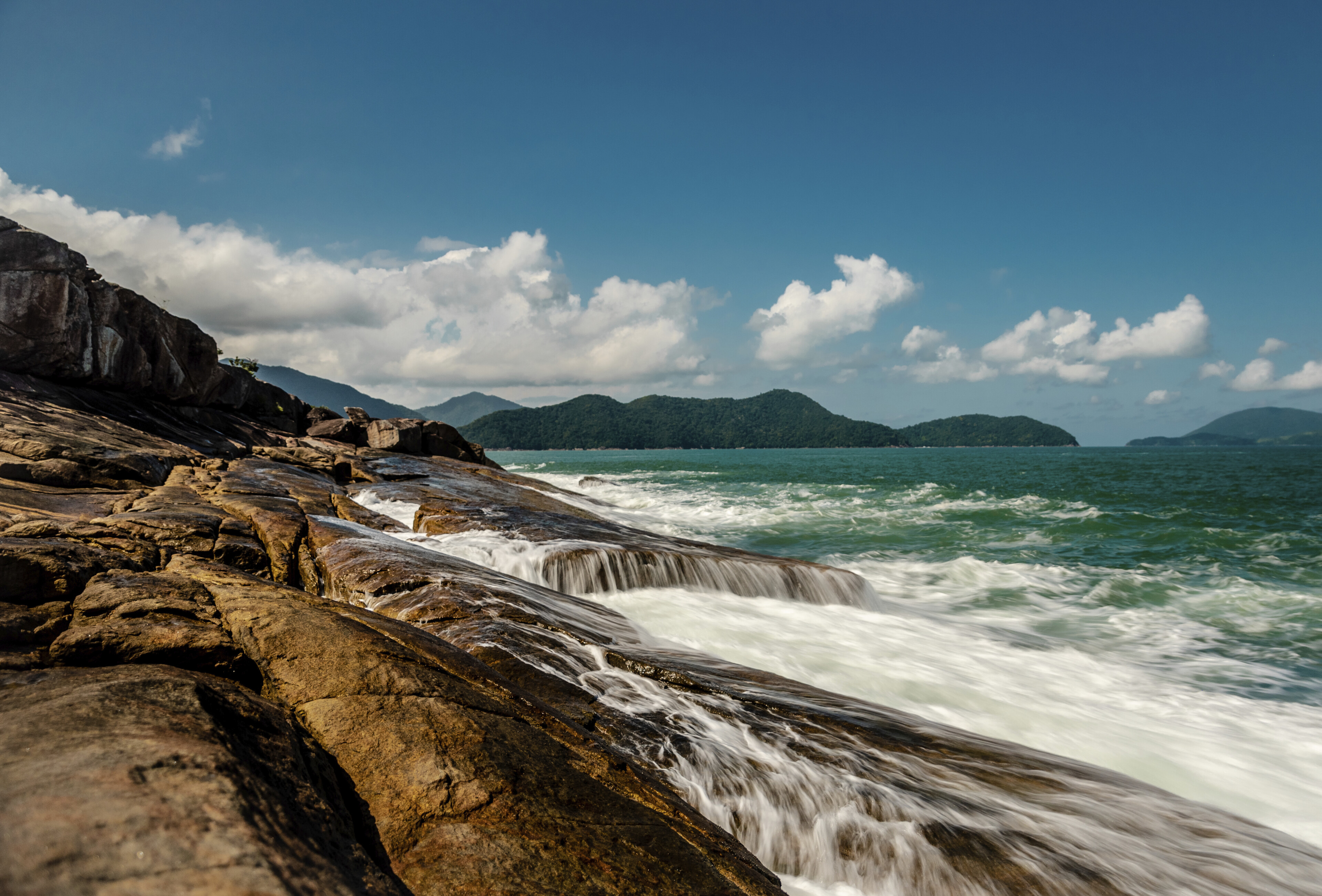 Ubatuba Strand, Brasilien