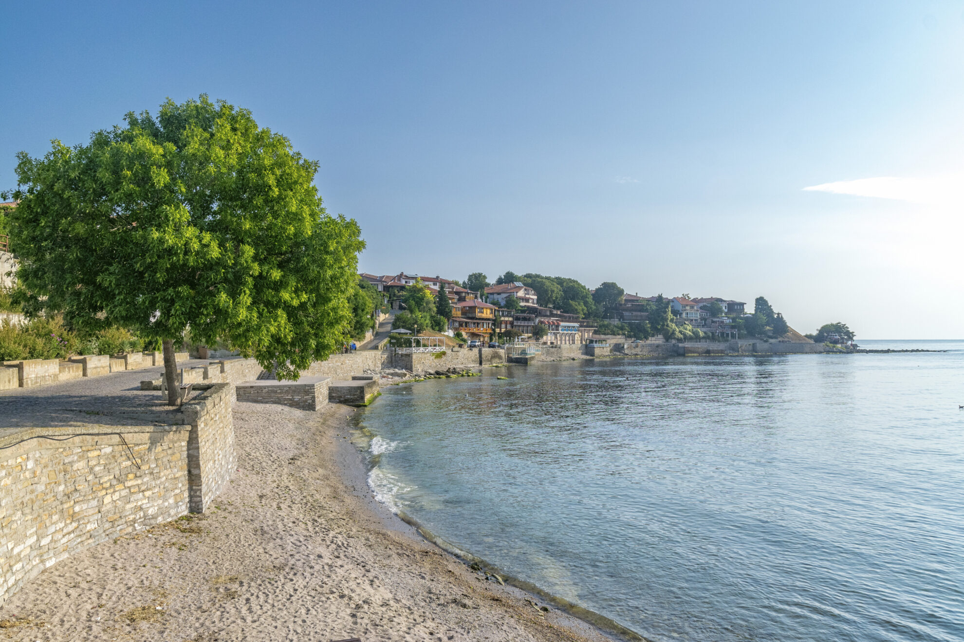 Strand von Nessebar, Bulgarien
