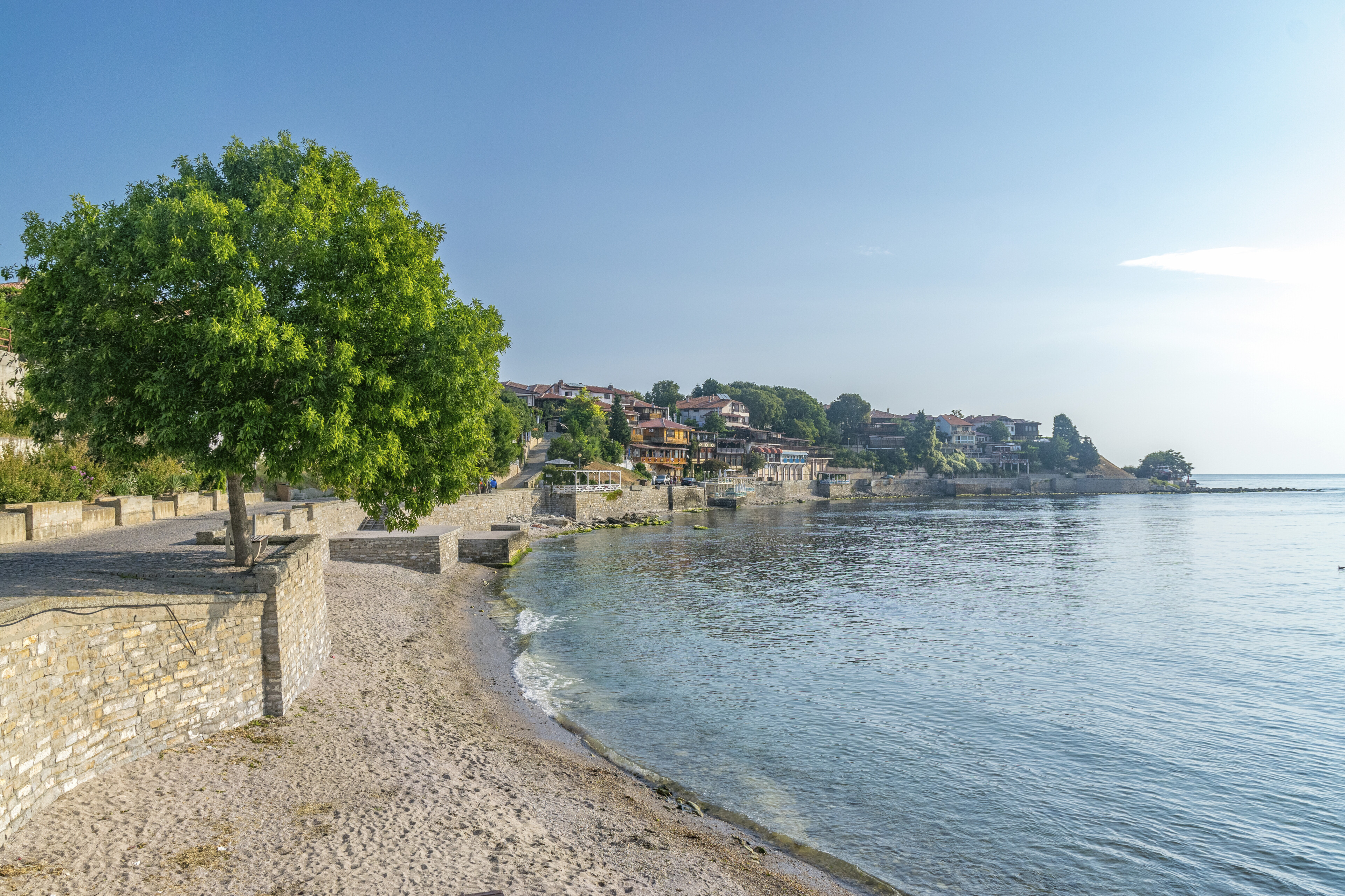 Strand von Nessebar, Bulgarien