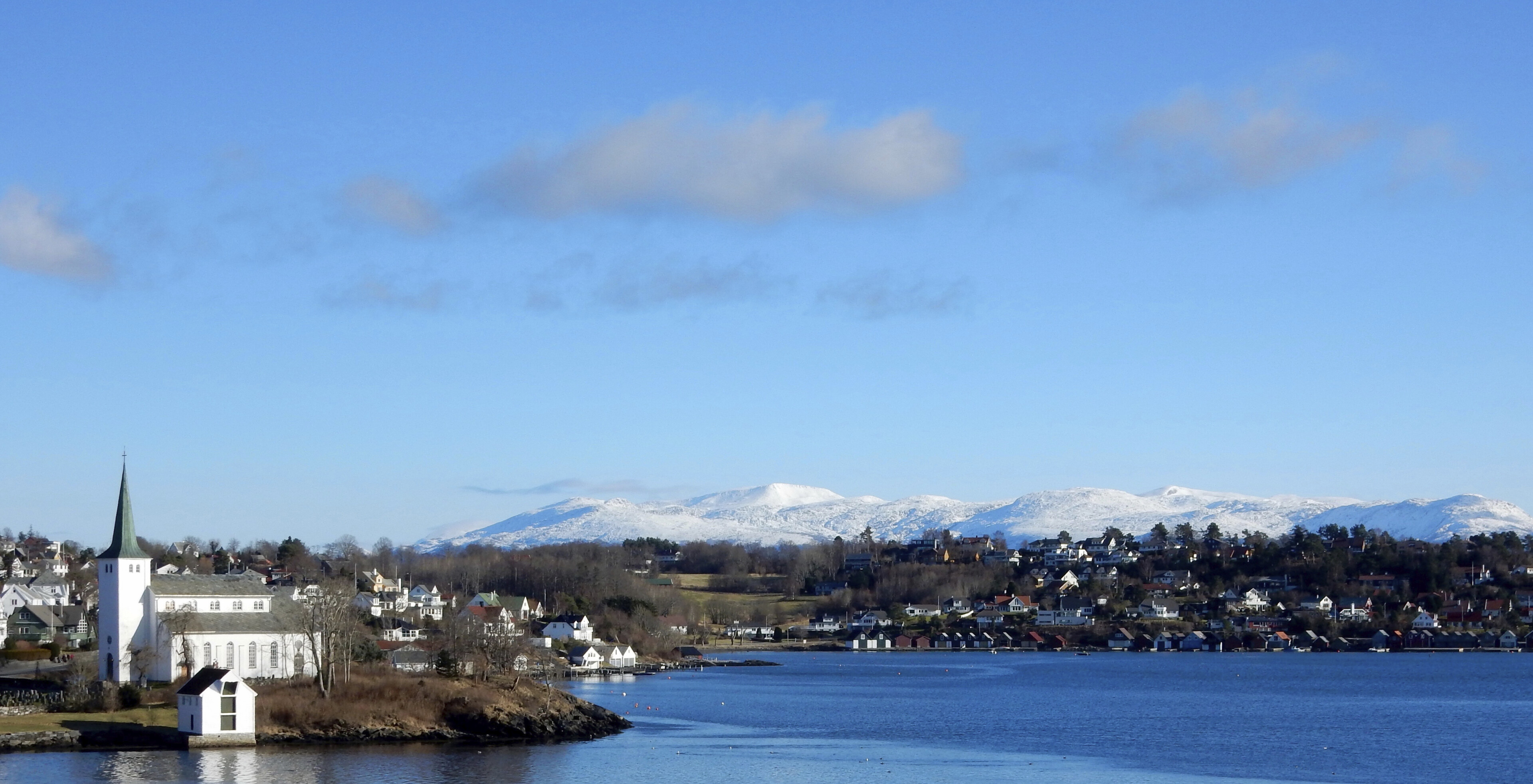 Ufer in Leirvik, Norwegen