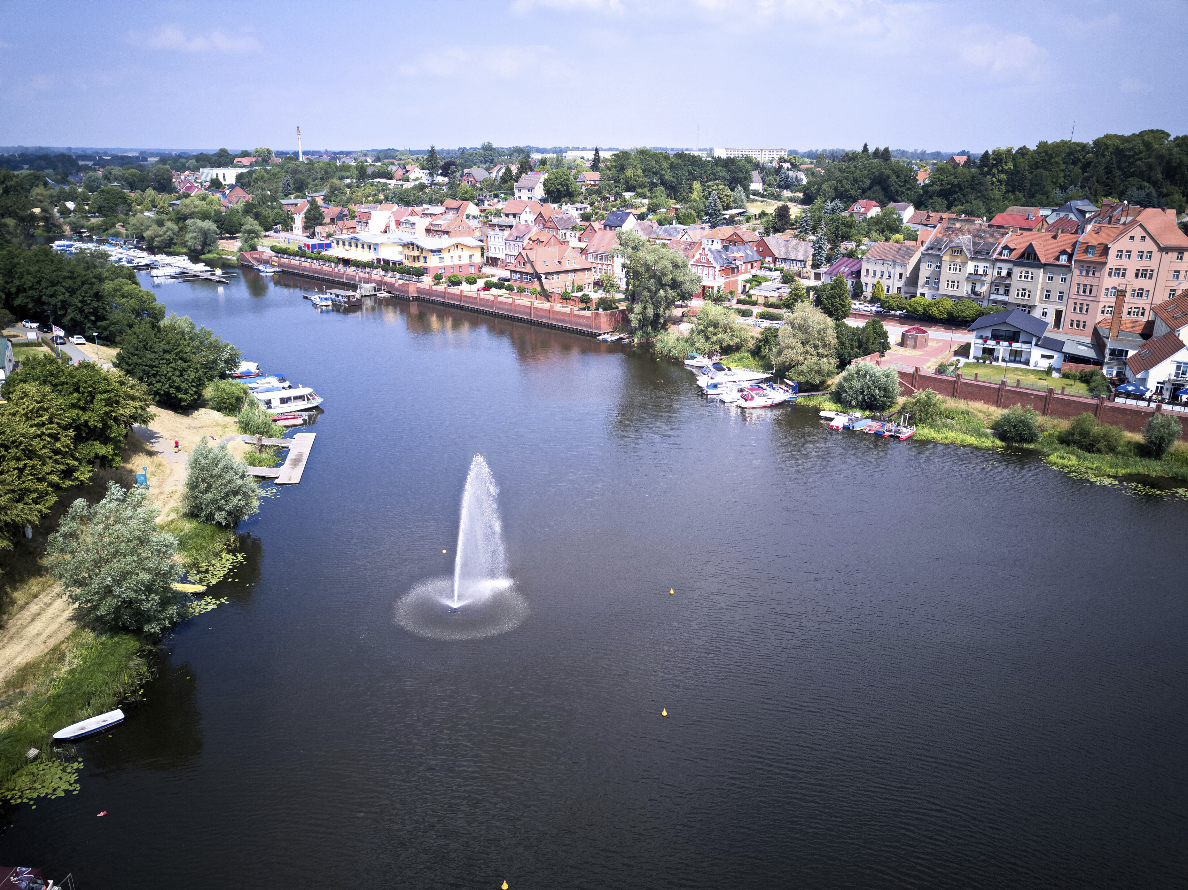 Luftansicht von Havelberg, Deutschland