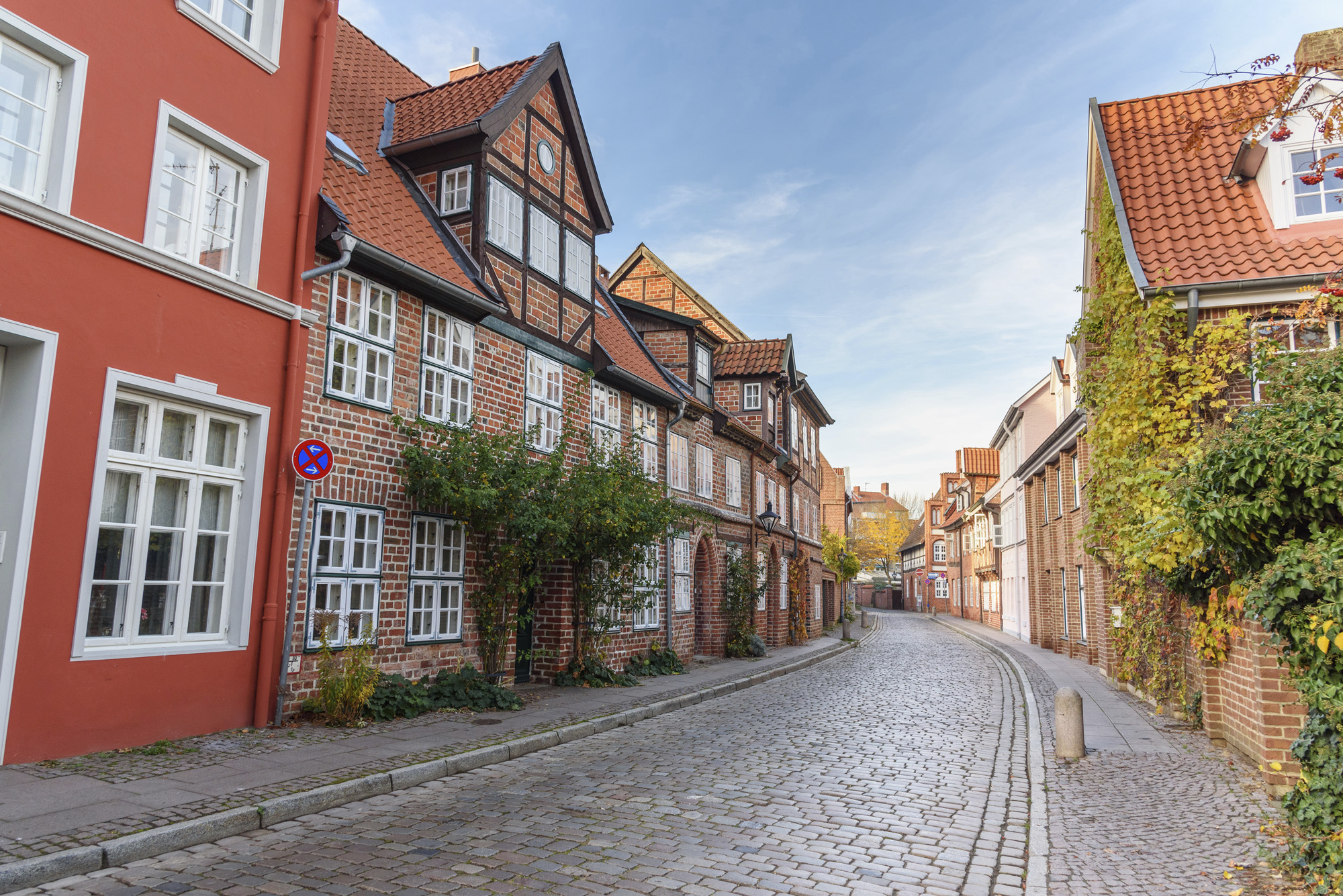 Alte Gasse in Lüneburg, Deutschland