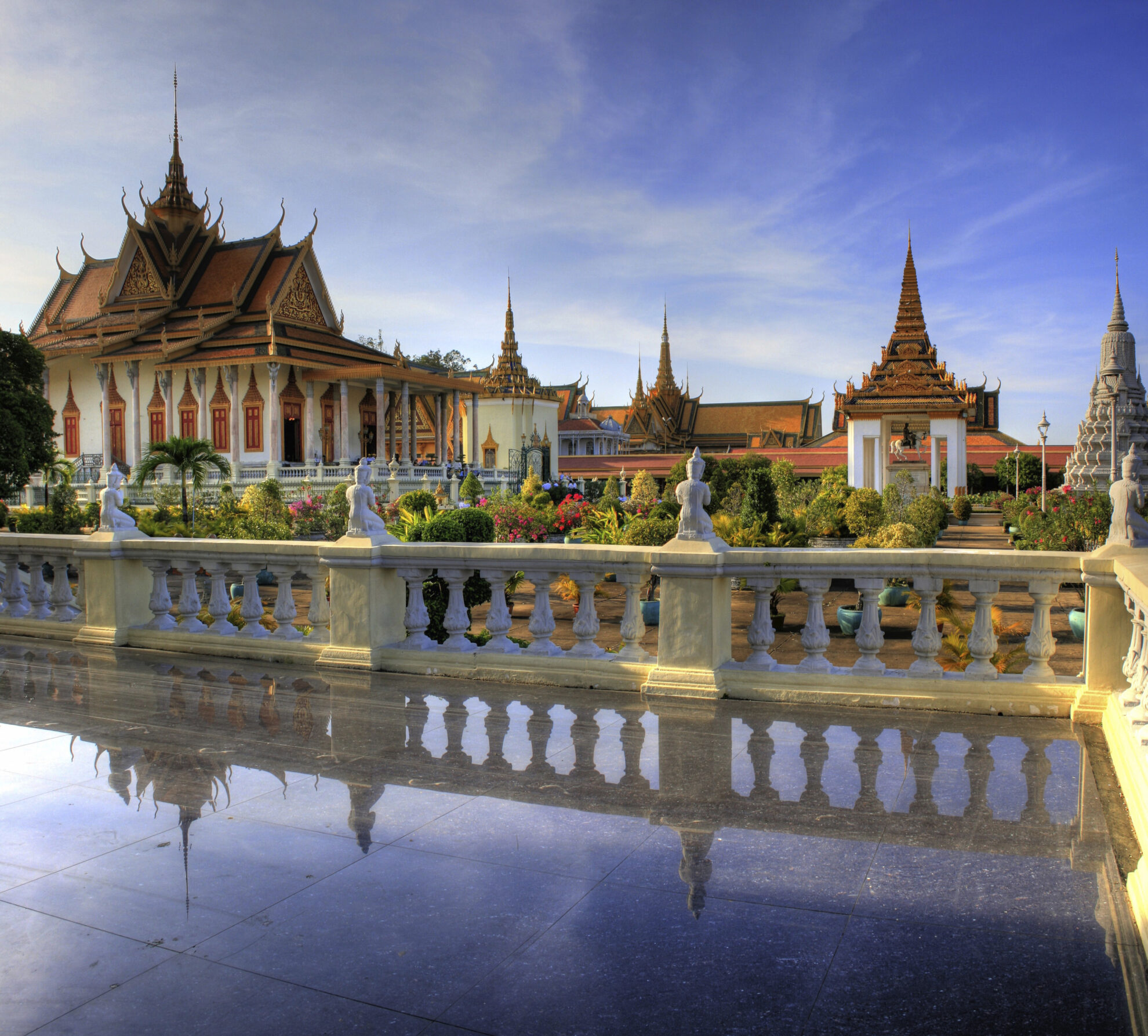 Der Koenigspalast in Phnom Penh, Kambodscha