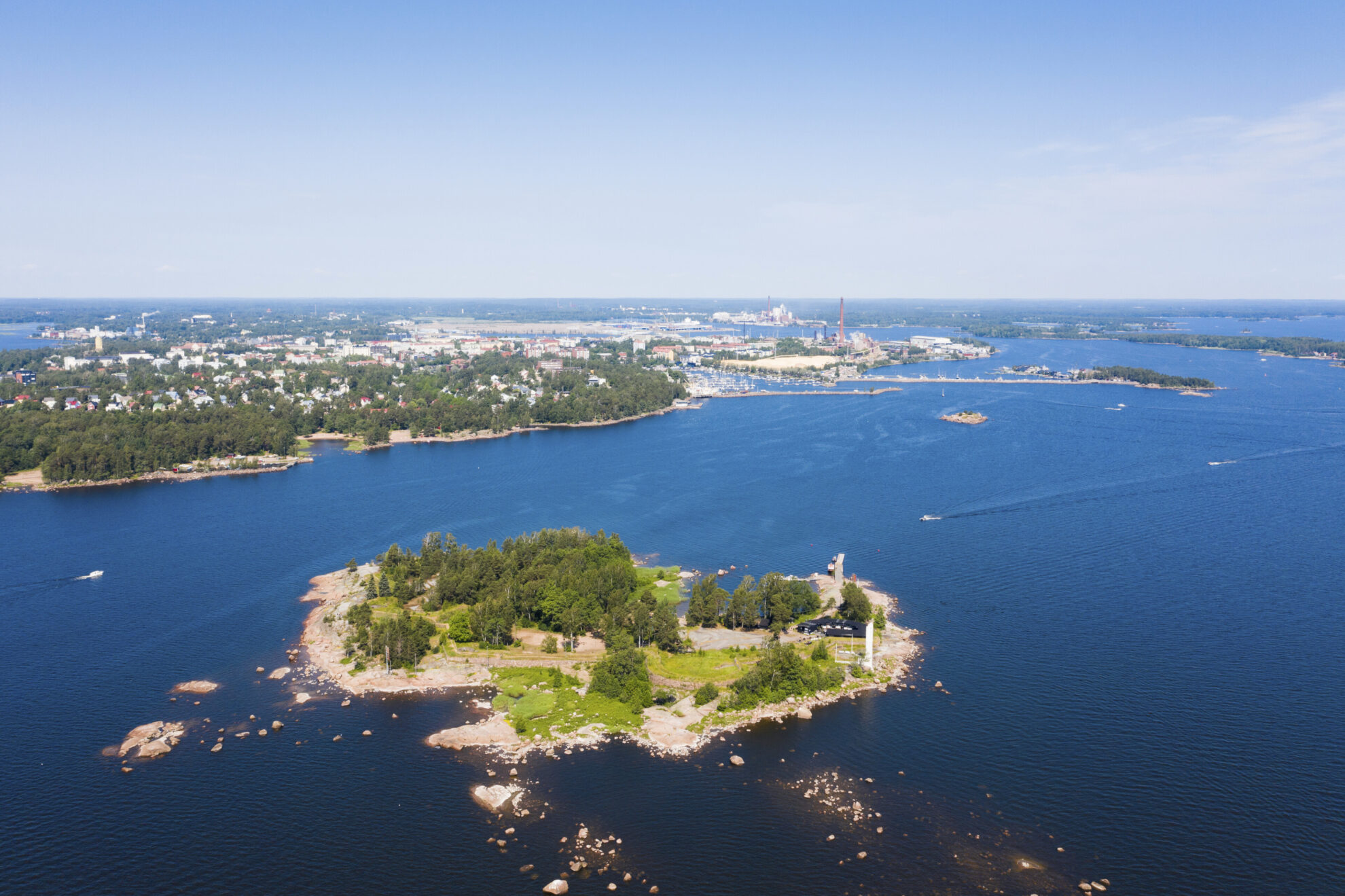 Luftansicht von Kotka, Finnland