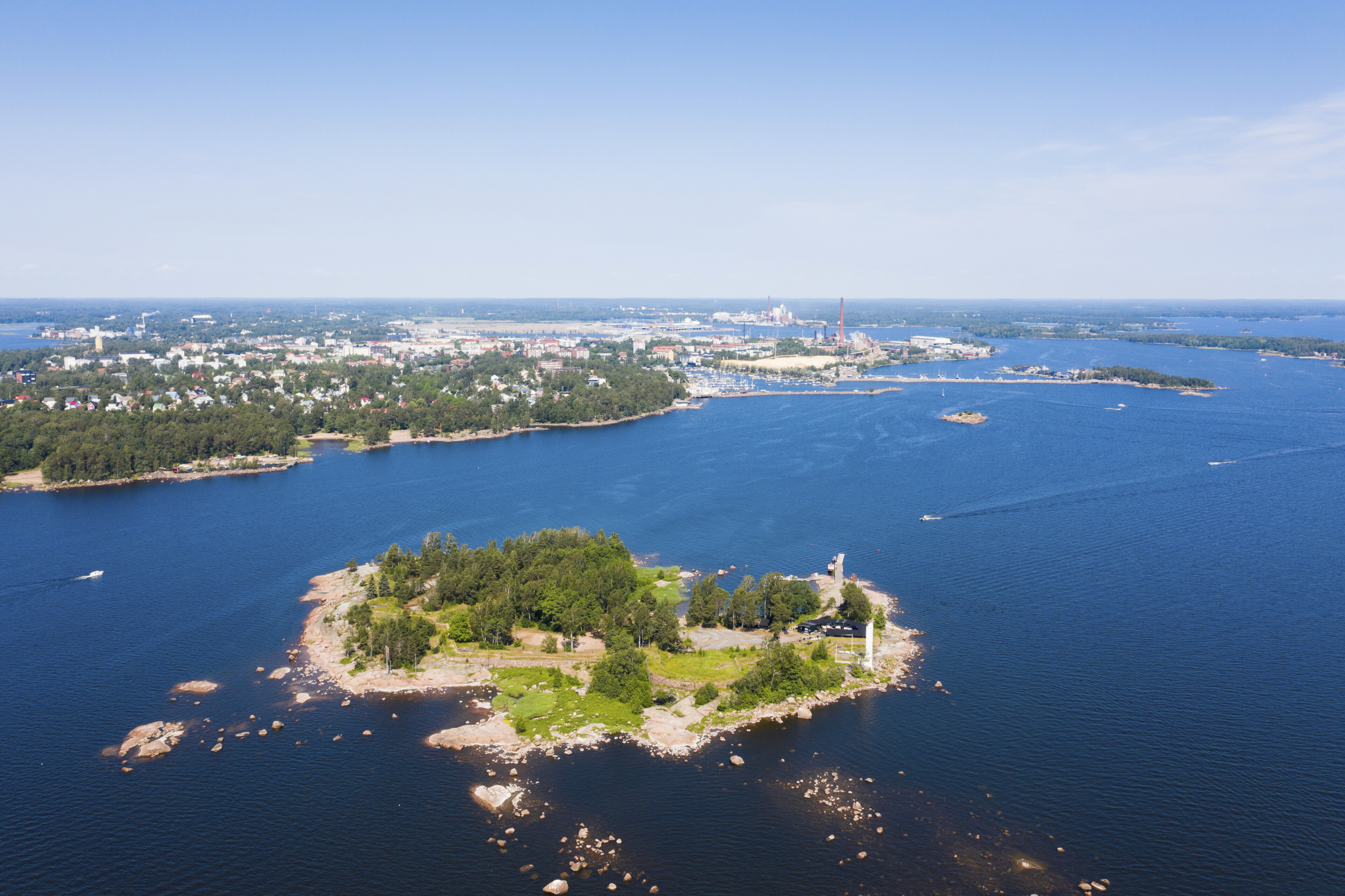 Luftansicht von Kotka, Finnland