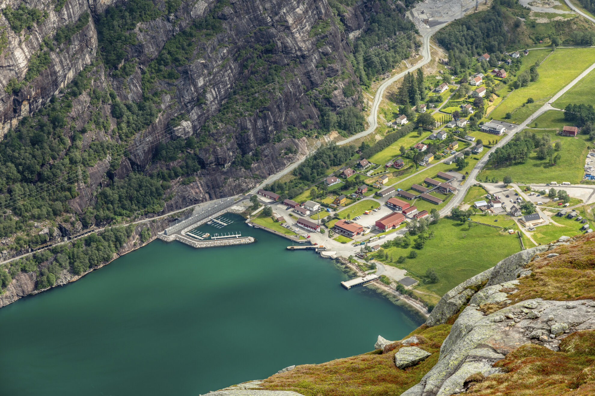 Bucht in Lysebotn, Norwegen