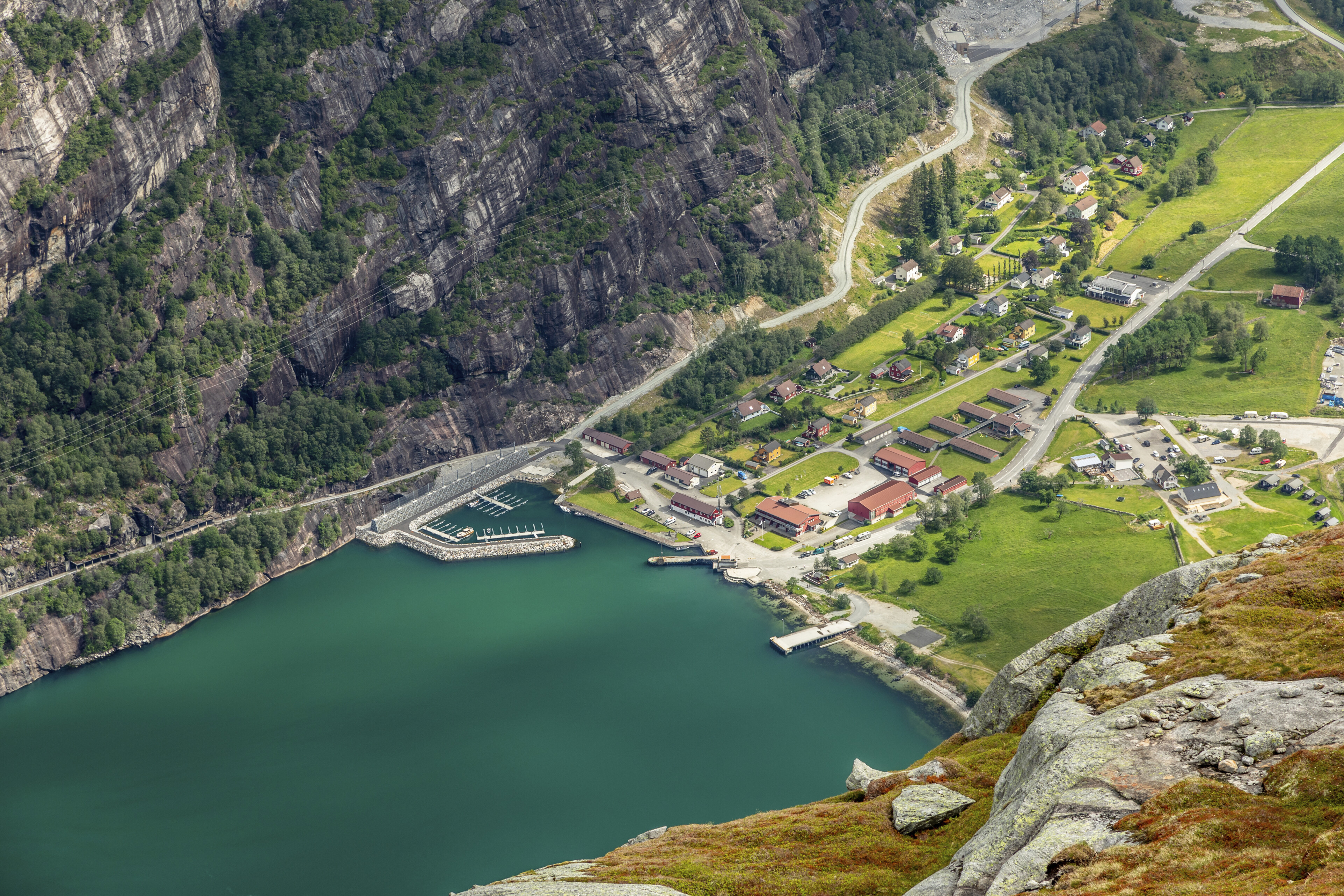 Bucht in Lysebotn, Norwegen