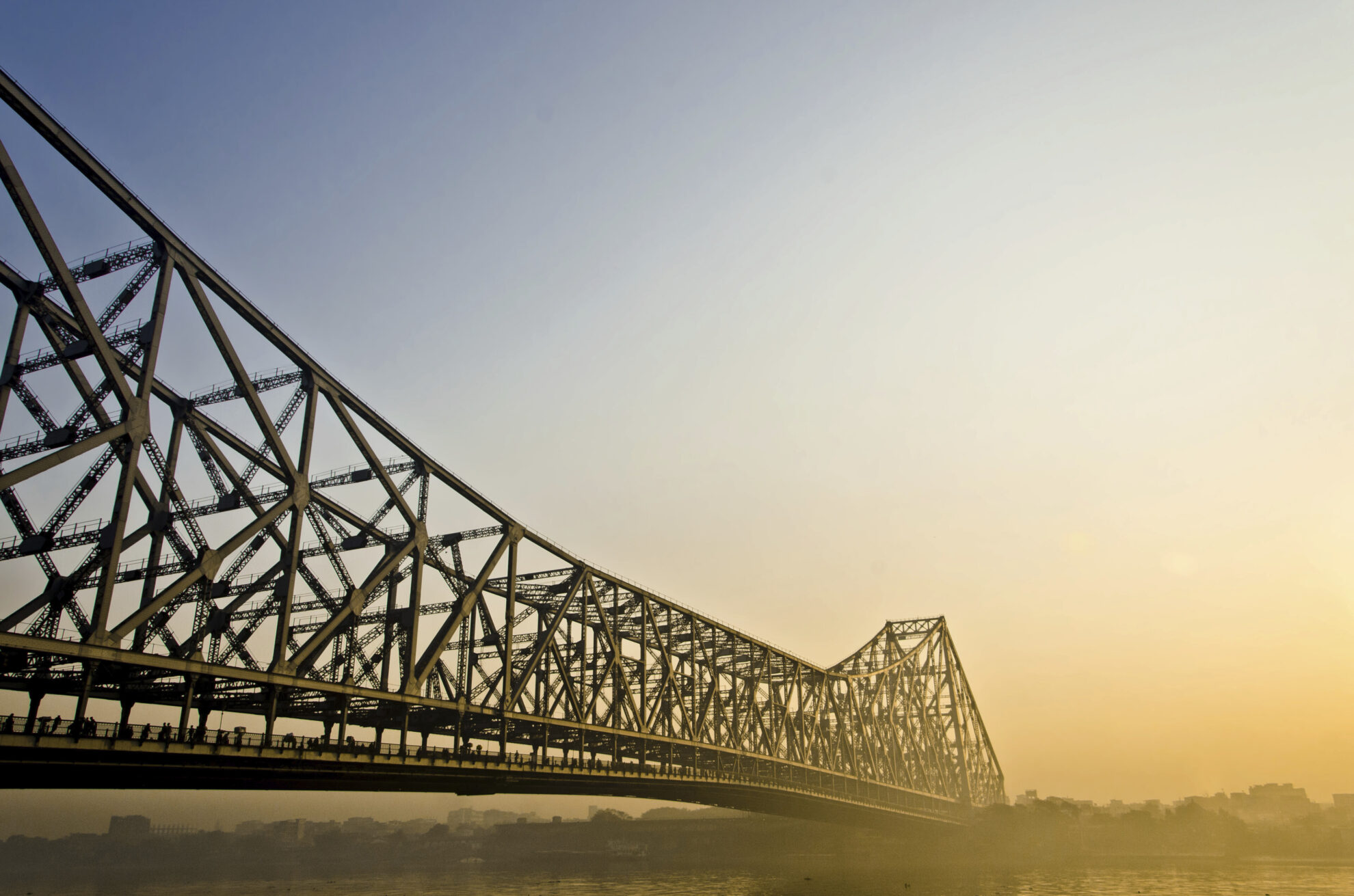 Haora Brücke in Kalkutta, Indien