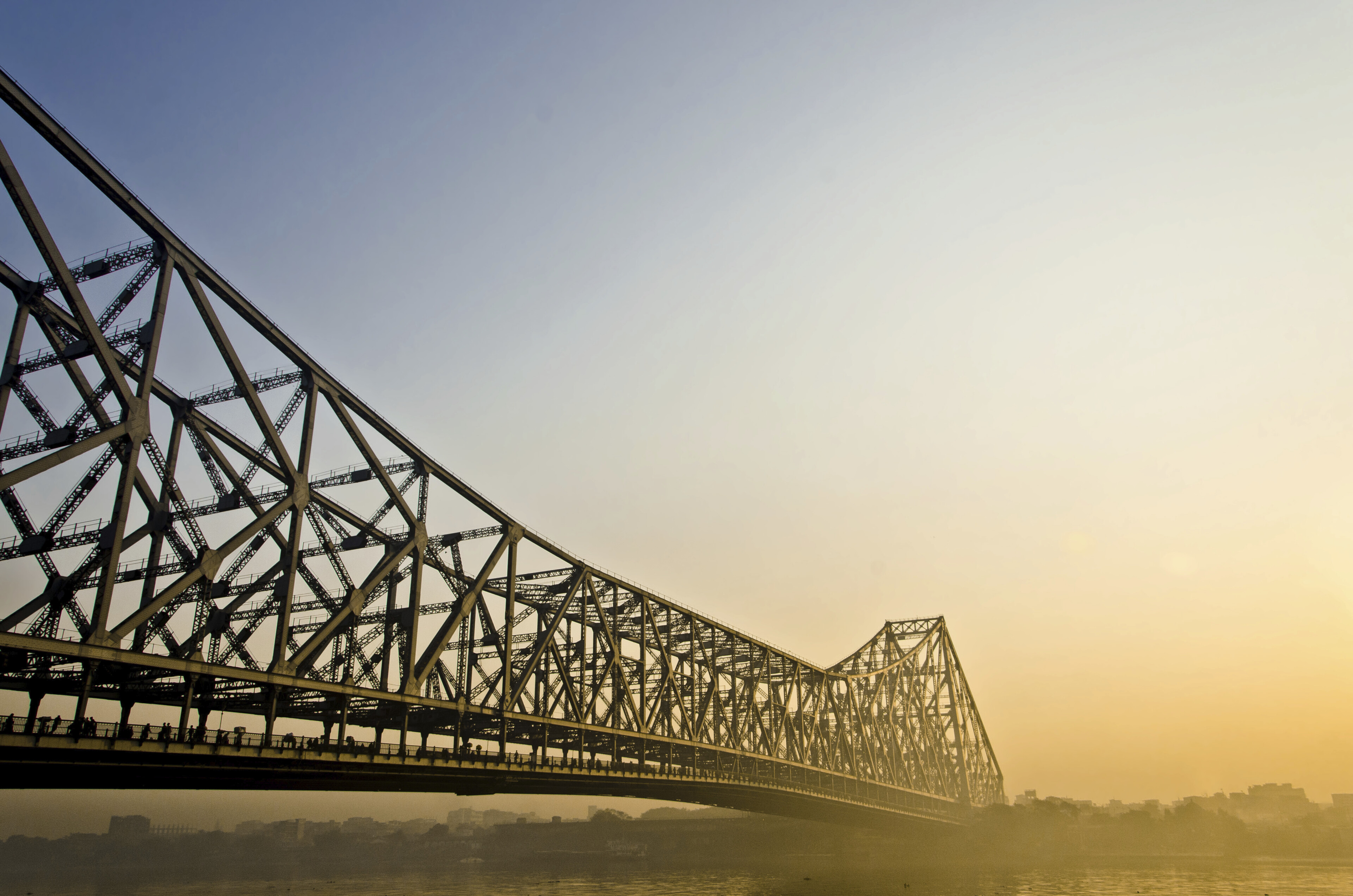 Haora Brücke in Kalkutta, Indien
