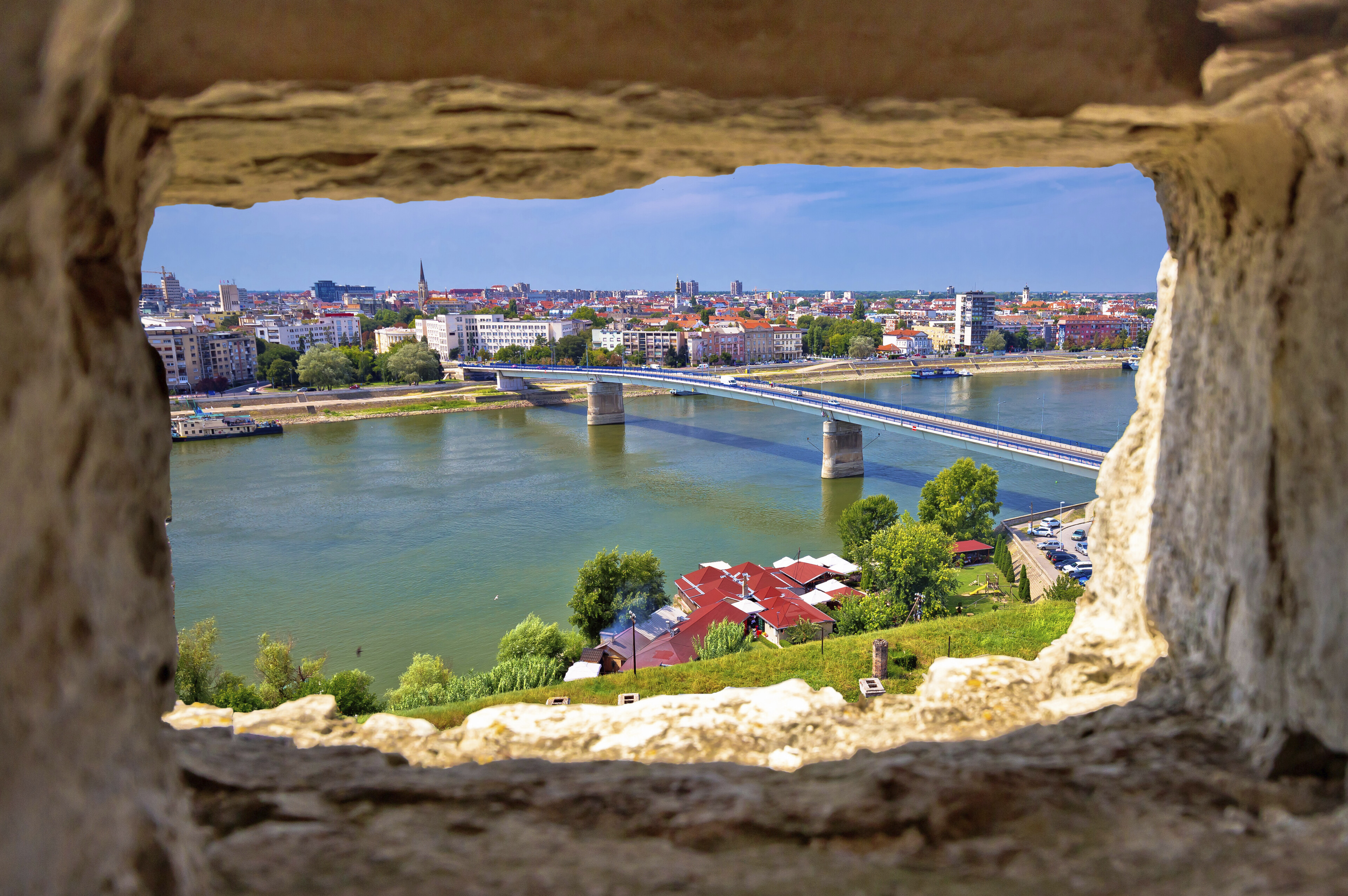 Blick auf Belgrad aus der Festung, Serbien