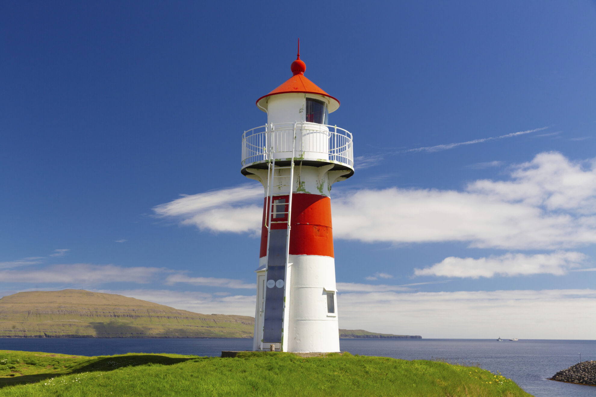 Leuchtturm in Thorshavn, Dänemark