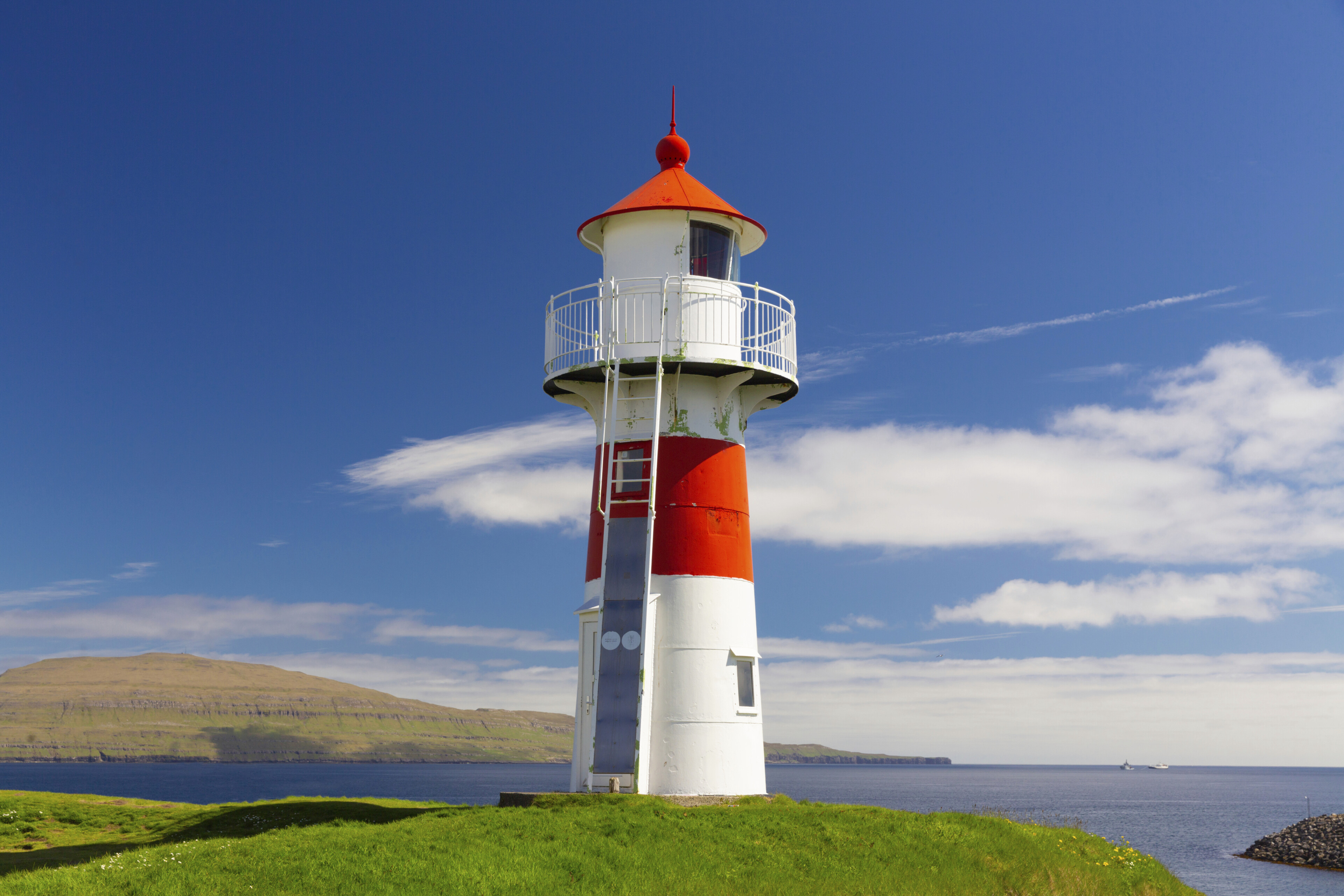 Leuchtturm in Thorshavn, Dänemark