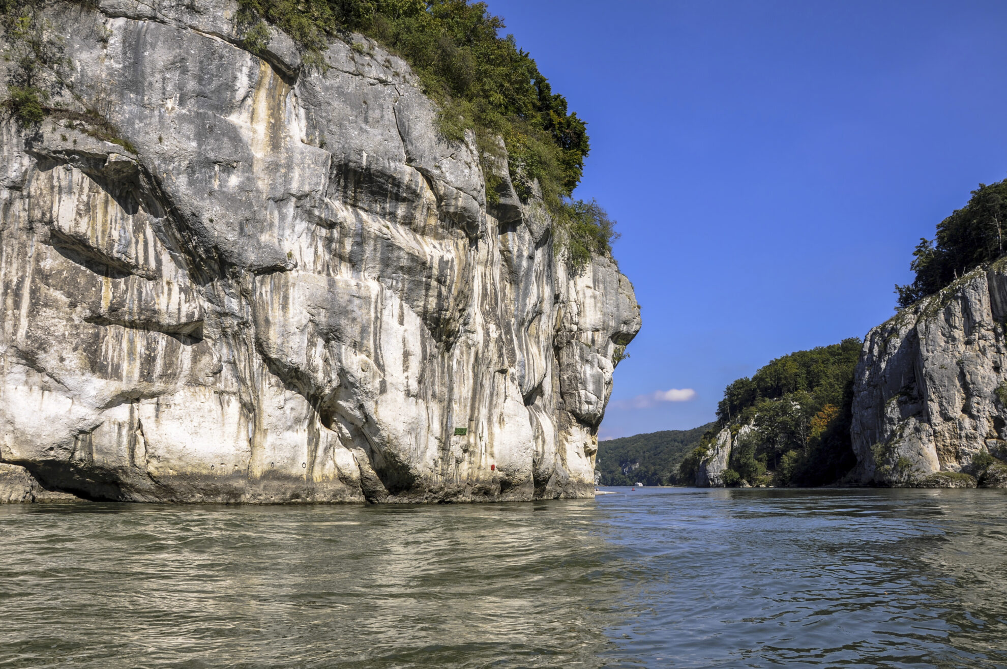 Der Donaudurchbruch in der Nähe von Kehlheim, Deutschland