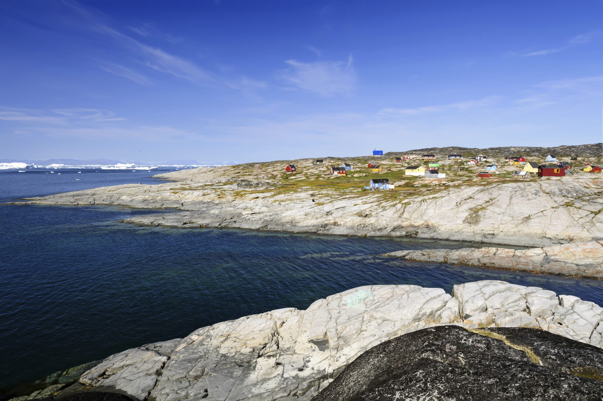 Küste in Qeqertarsuaq, Grönland