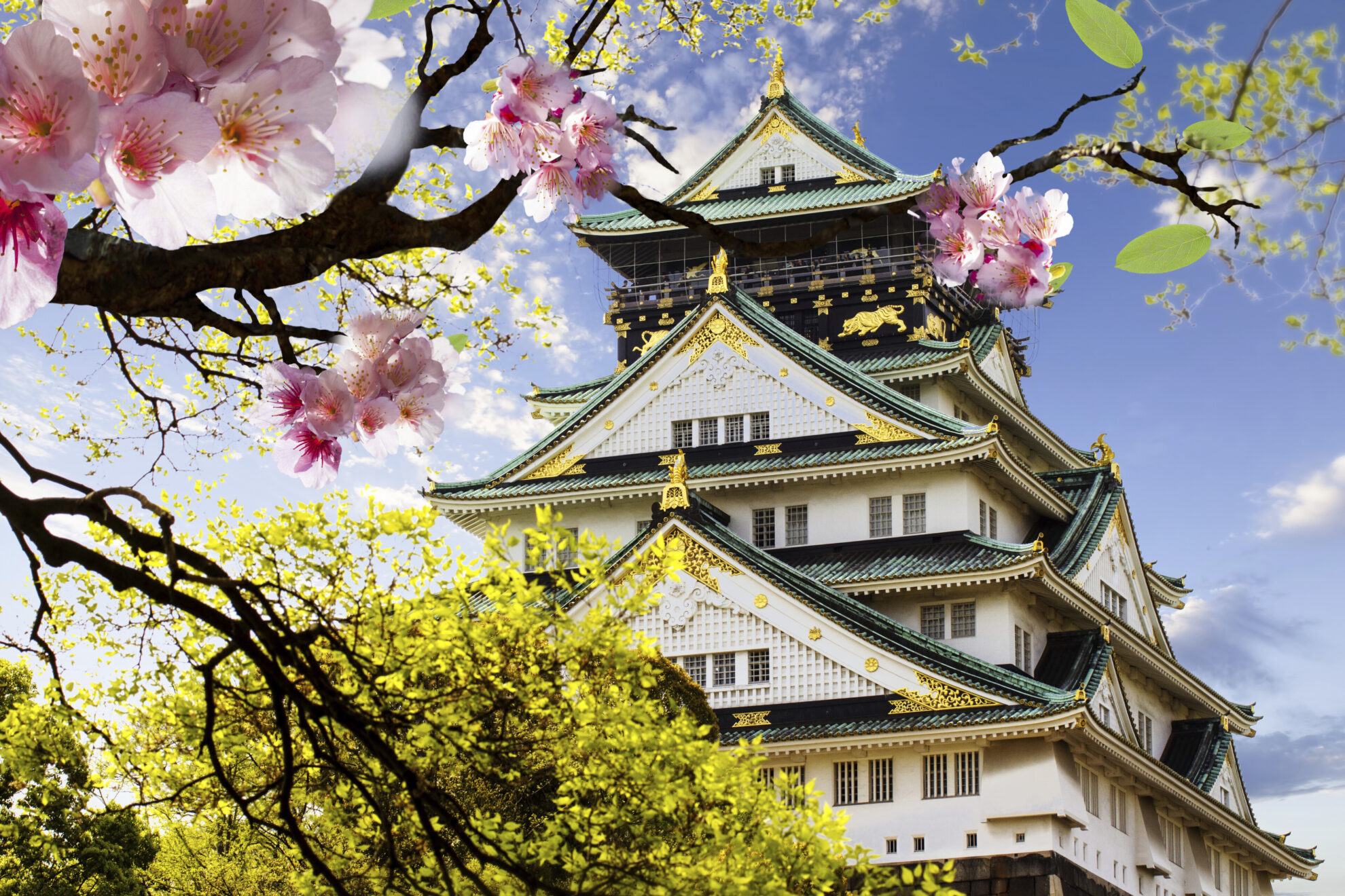 Burg Osaka in Japan