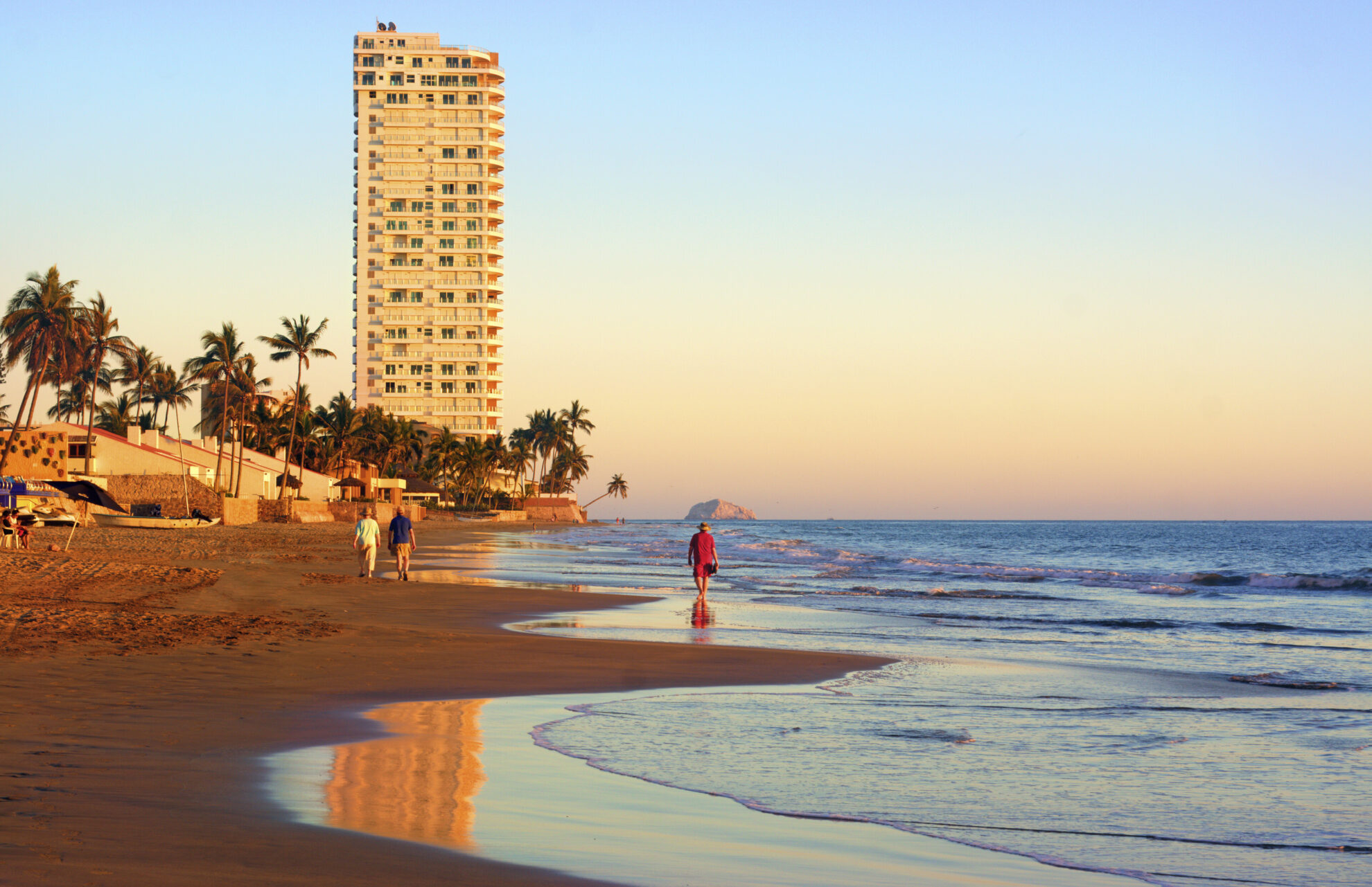 Strand in Mazatlán, Mexiko