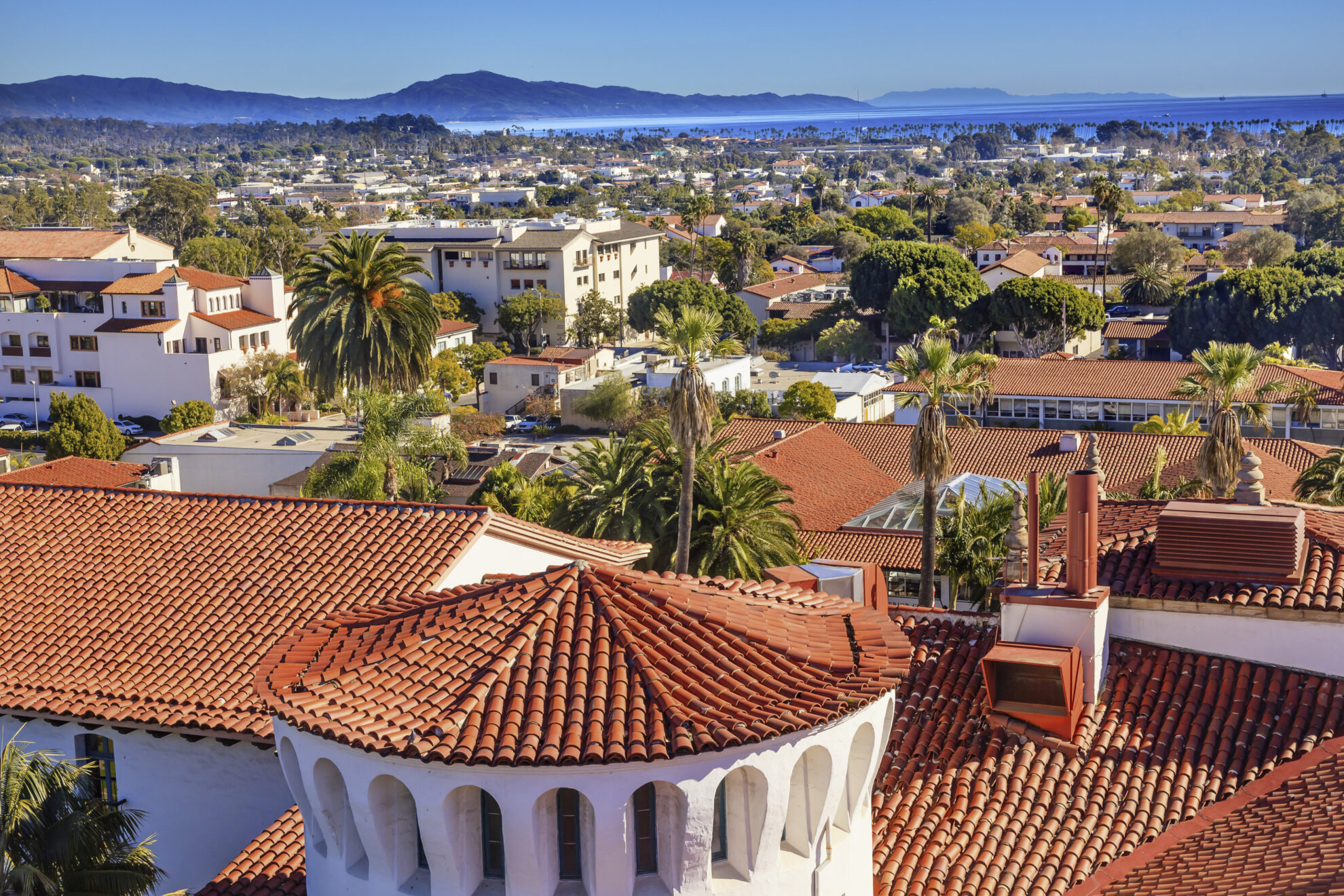 Luftaufnahme von Santa Barbara, USA