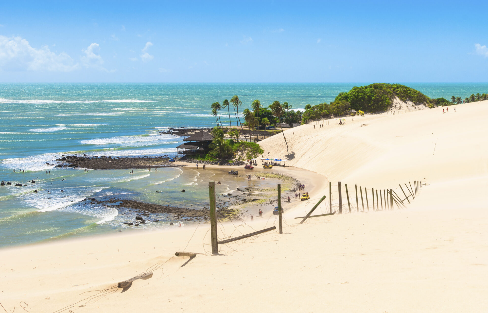 Dünen am Strand von Natal, Brasilien