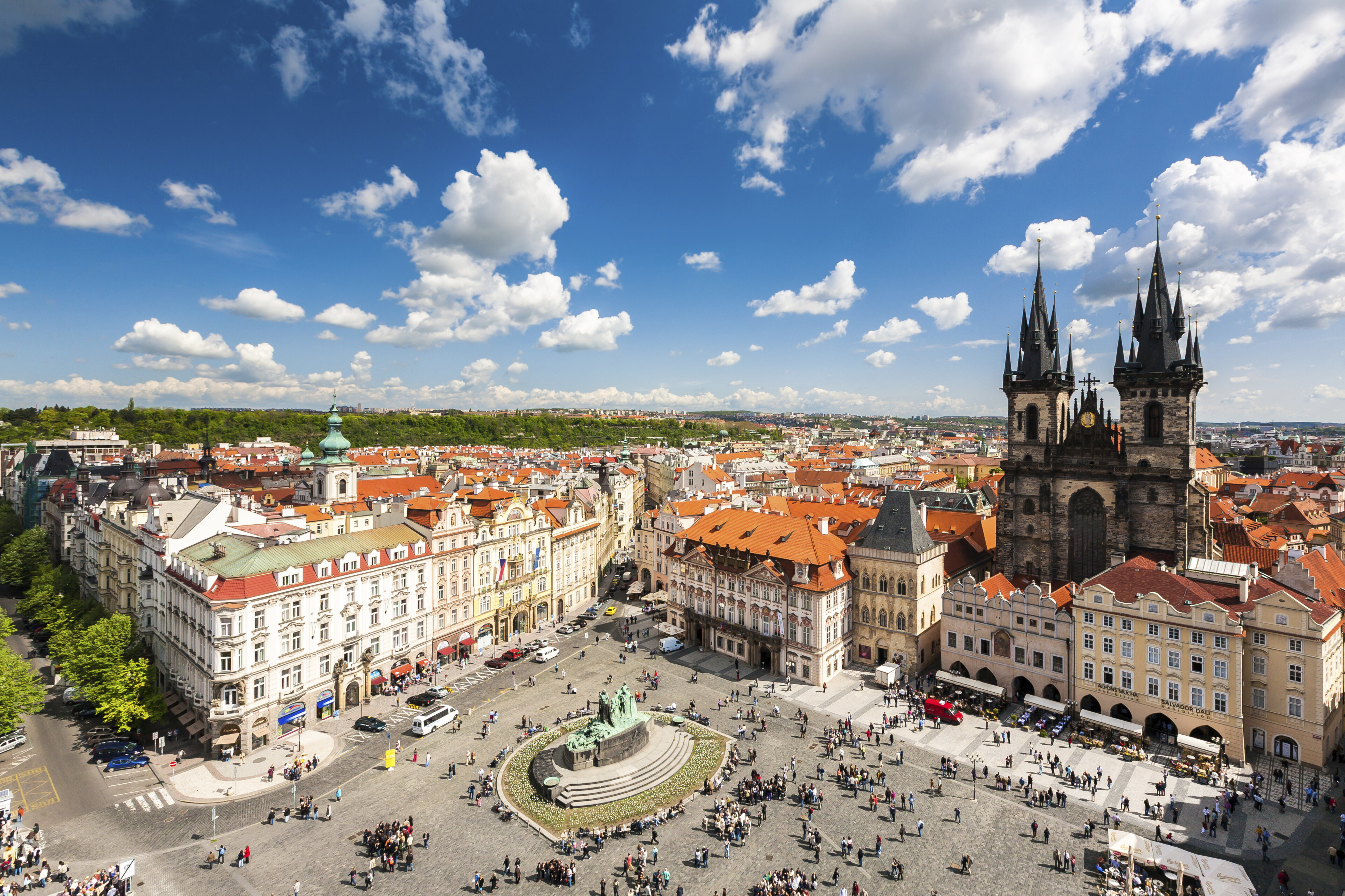 Rathausplatz in Prag, Tschechien