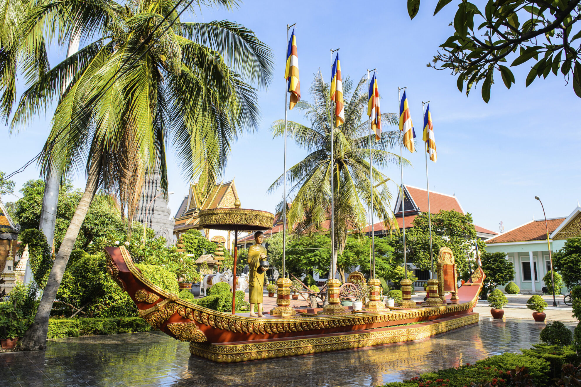 Prumrot Vat Tempel in Siem Reap, Kambodscha