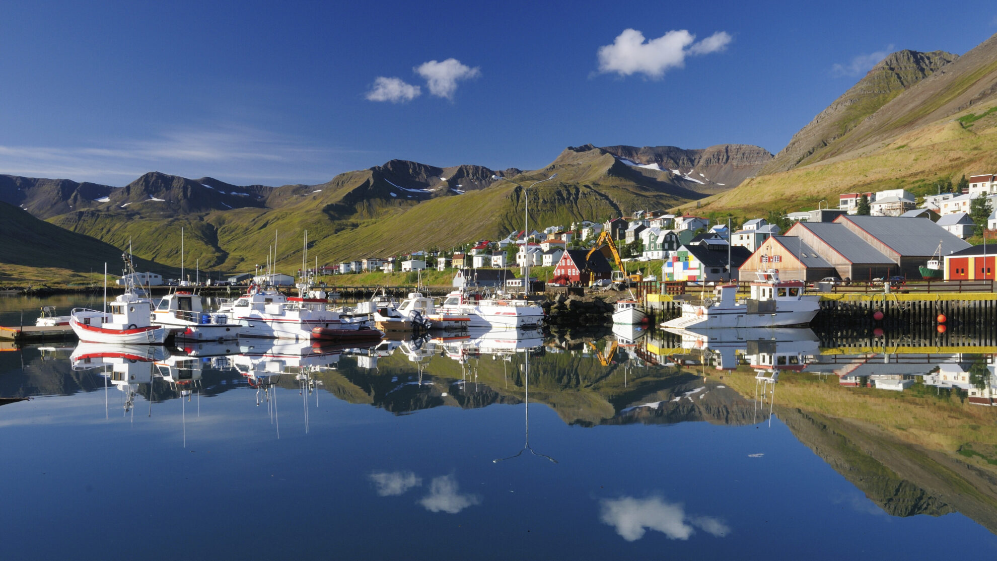 Hafen von Siglufjördur, Island