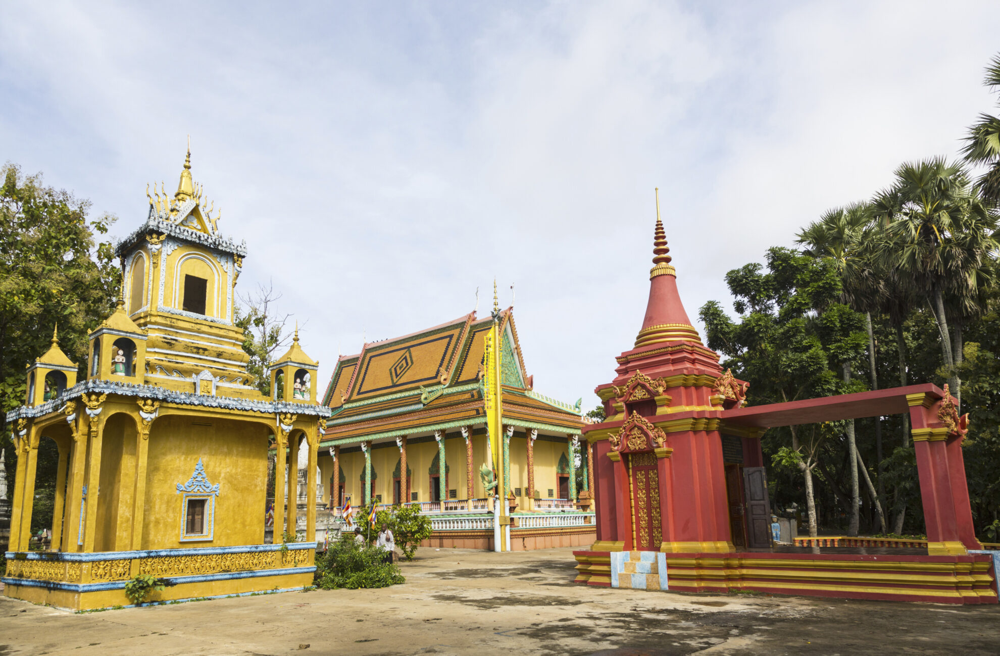 Wat Hanchey Tempel in Kampong Cham, Kambodscha