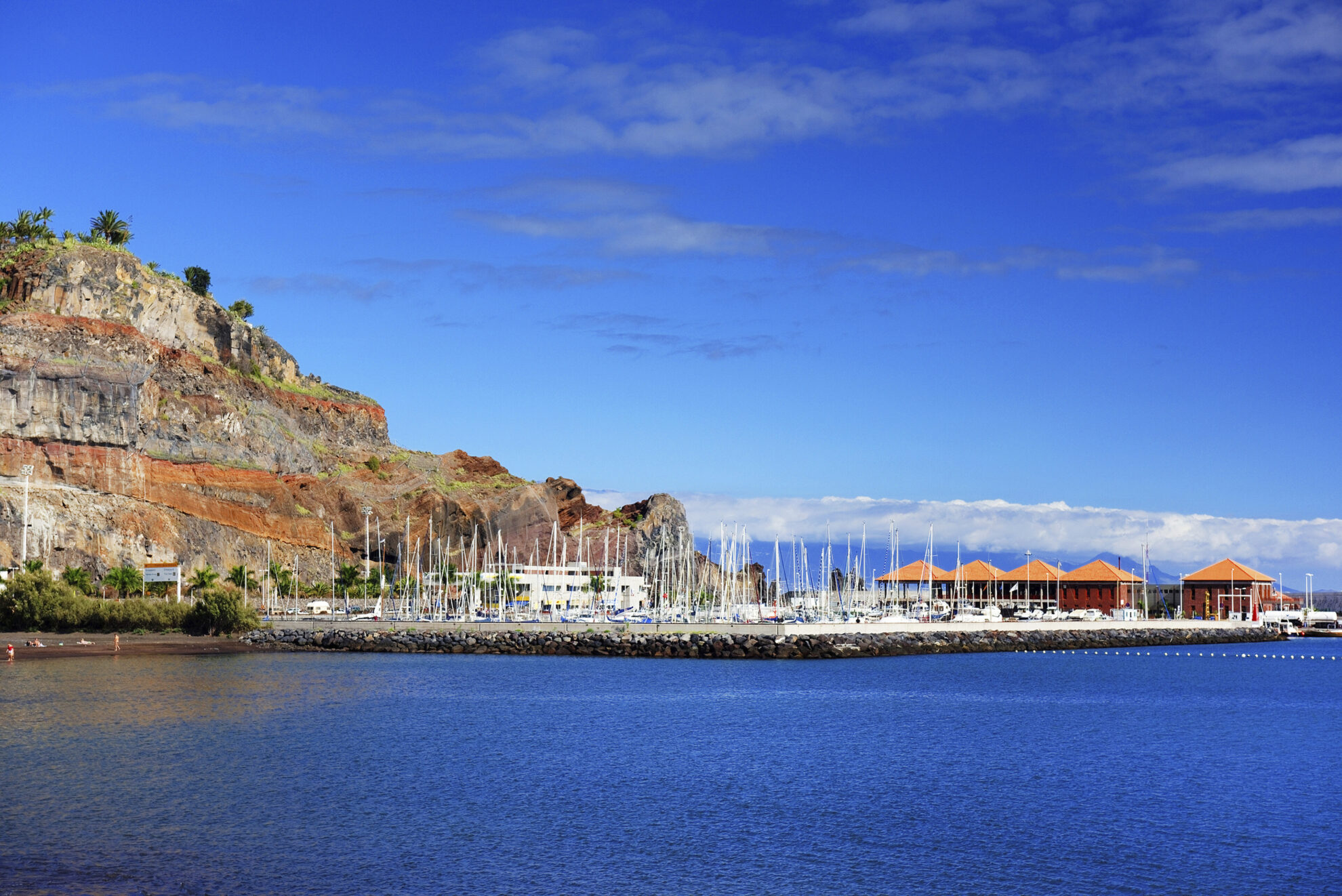 Hafen von San Sebastian auf la Gomera, Spanien