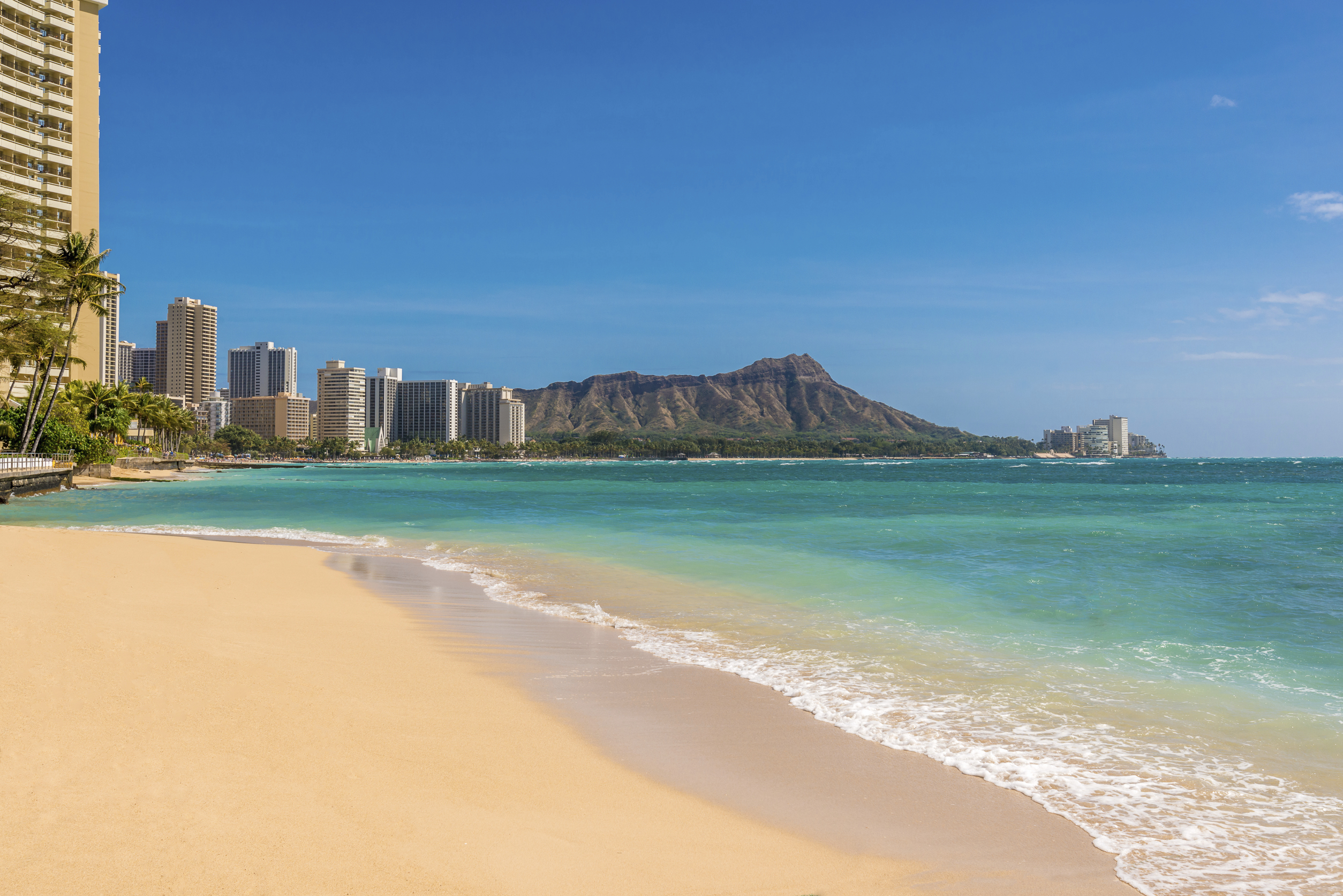 Waikiki Strand in Honolulu, Hawaii