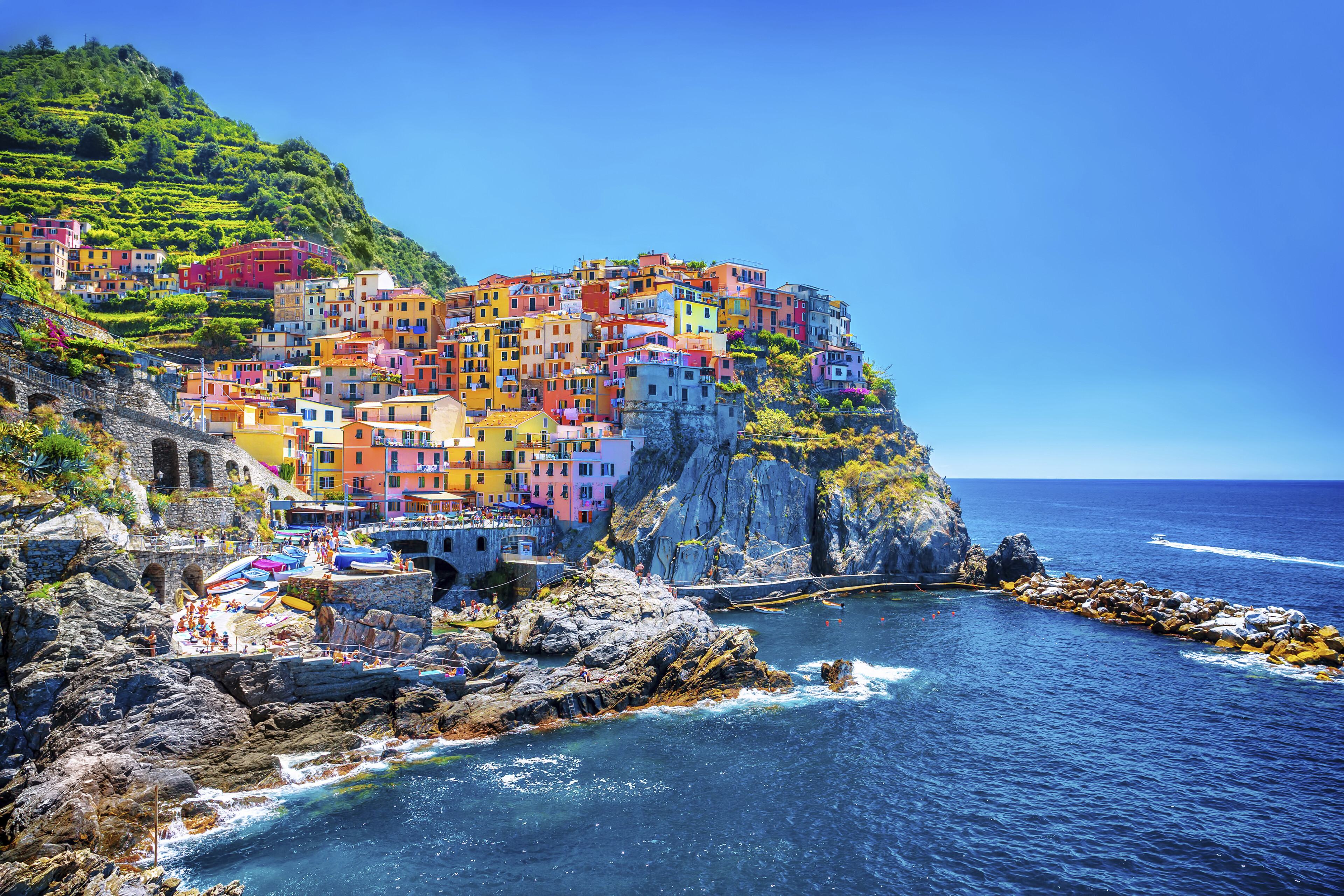 Küste von Cinque Terre, Italien