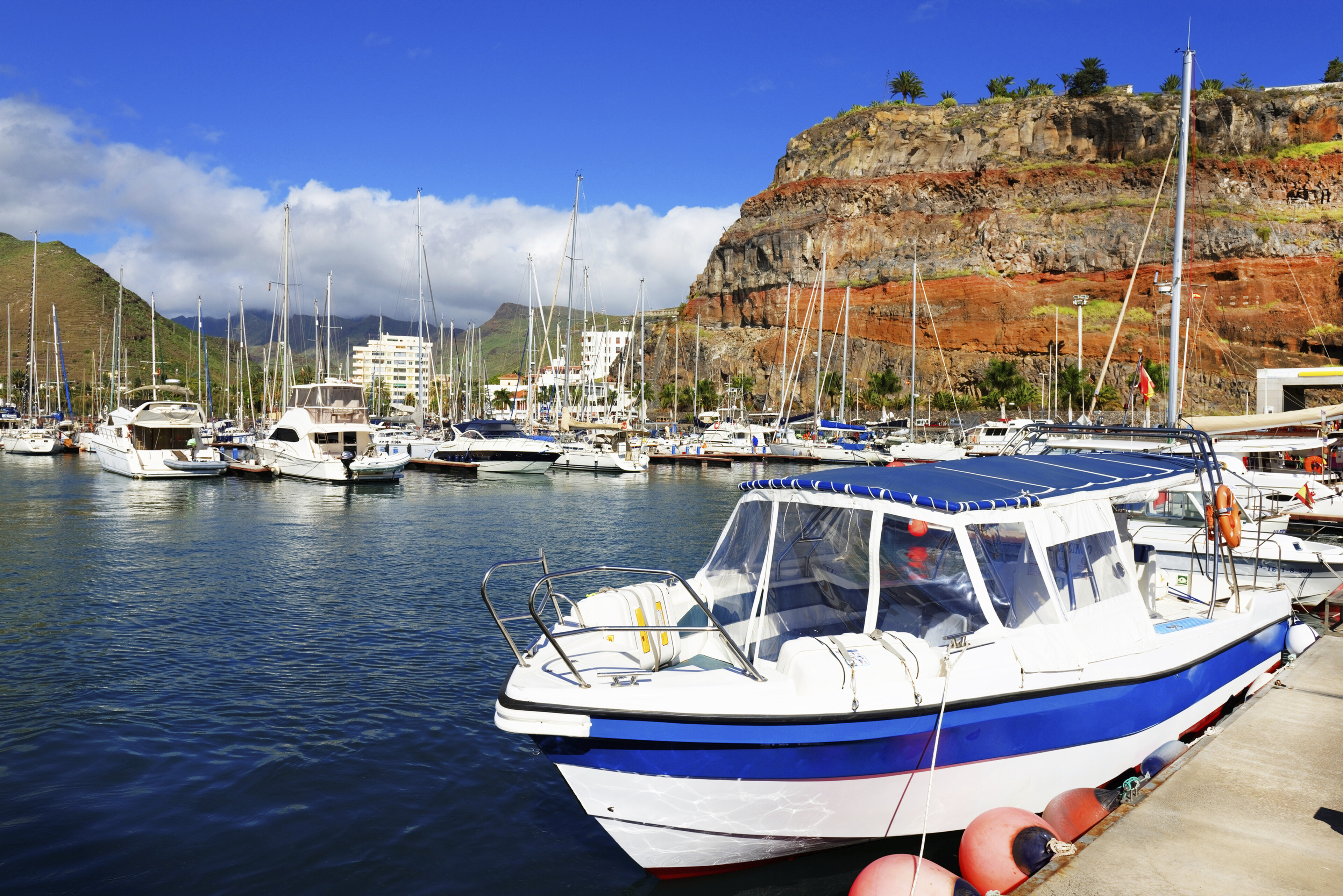 Hafen von San Sebastian auf La Gomera, Spanien
