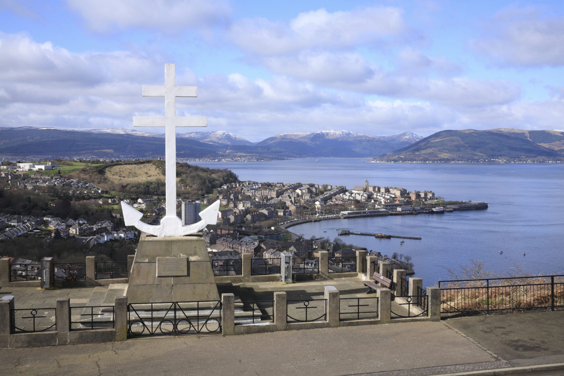 Free French Denkmal in Greenock, Schottland