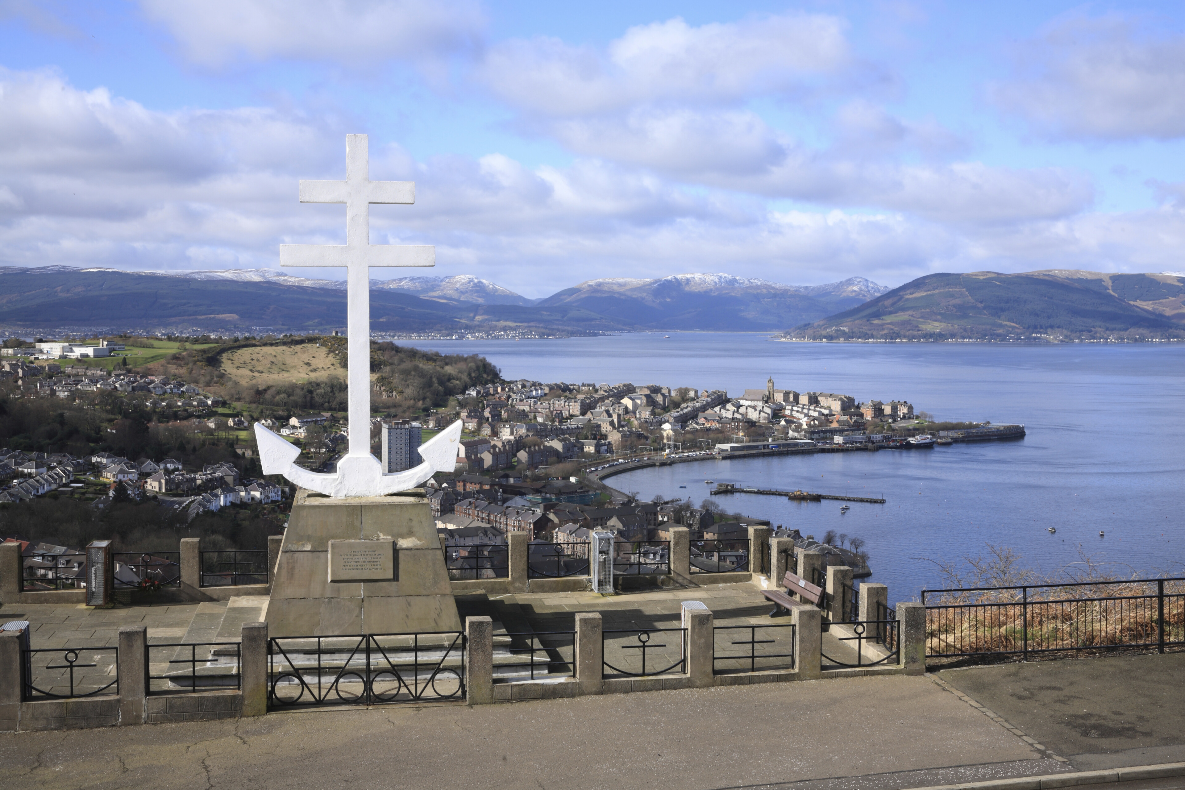 Free French Denkmal in Greenock, Schottland