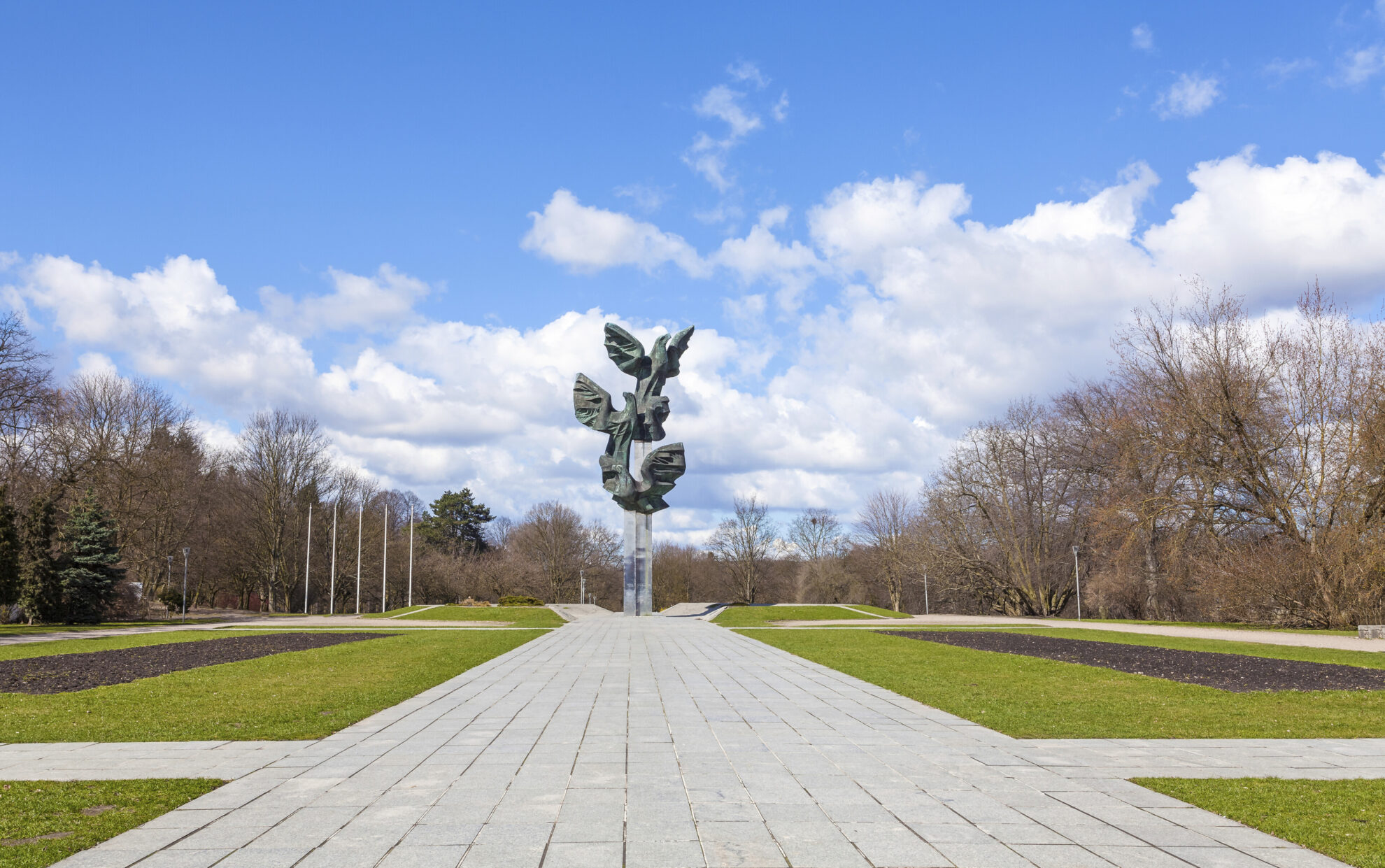 Statue im Jan-Kasprowicz-Park, Stettin, Polen