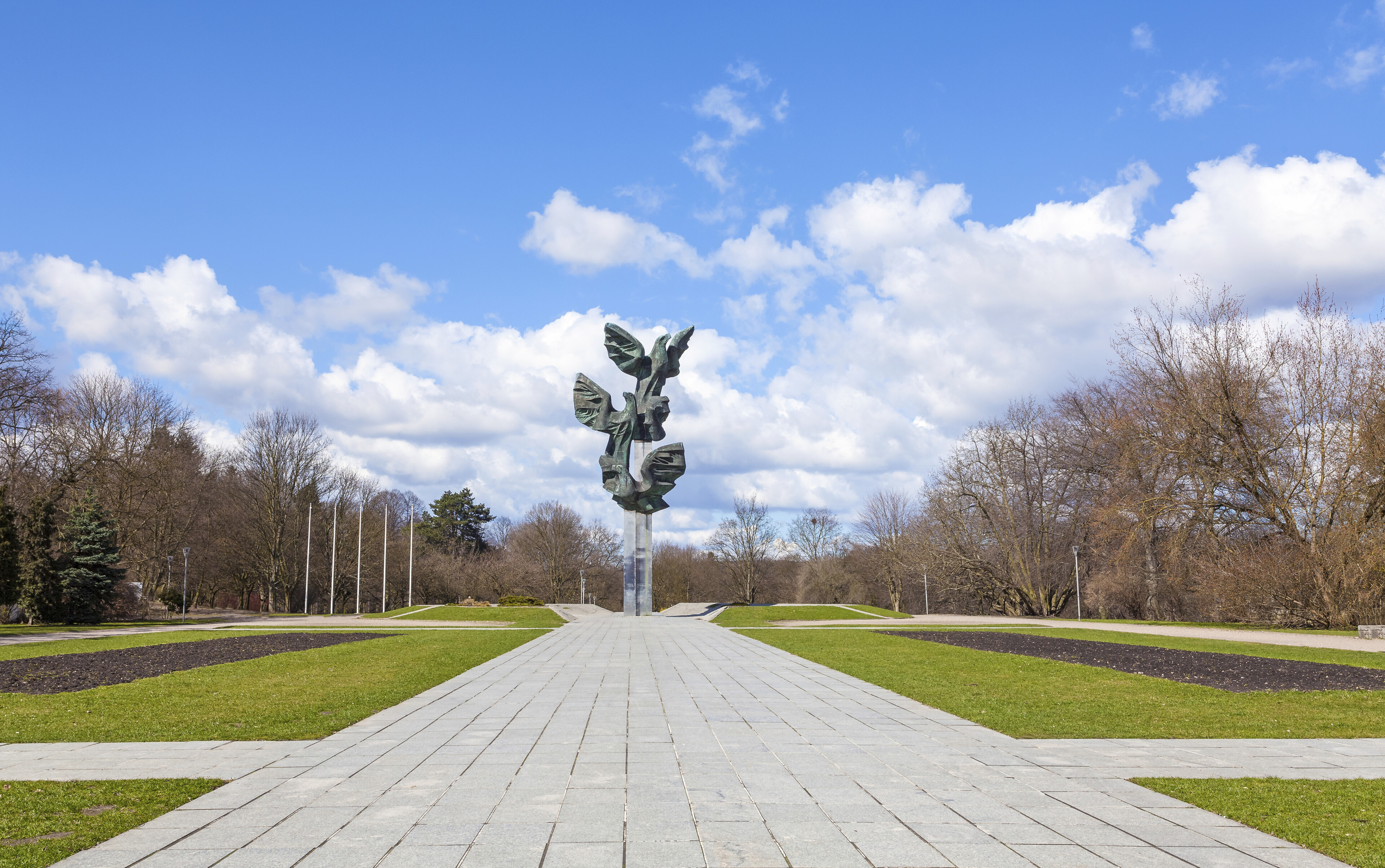 Statue im Jan-Kasprowicz-Park, Stettin, Polen