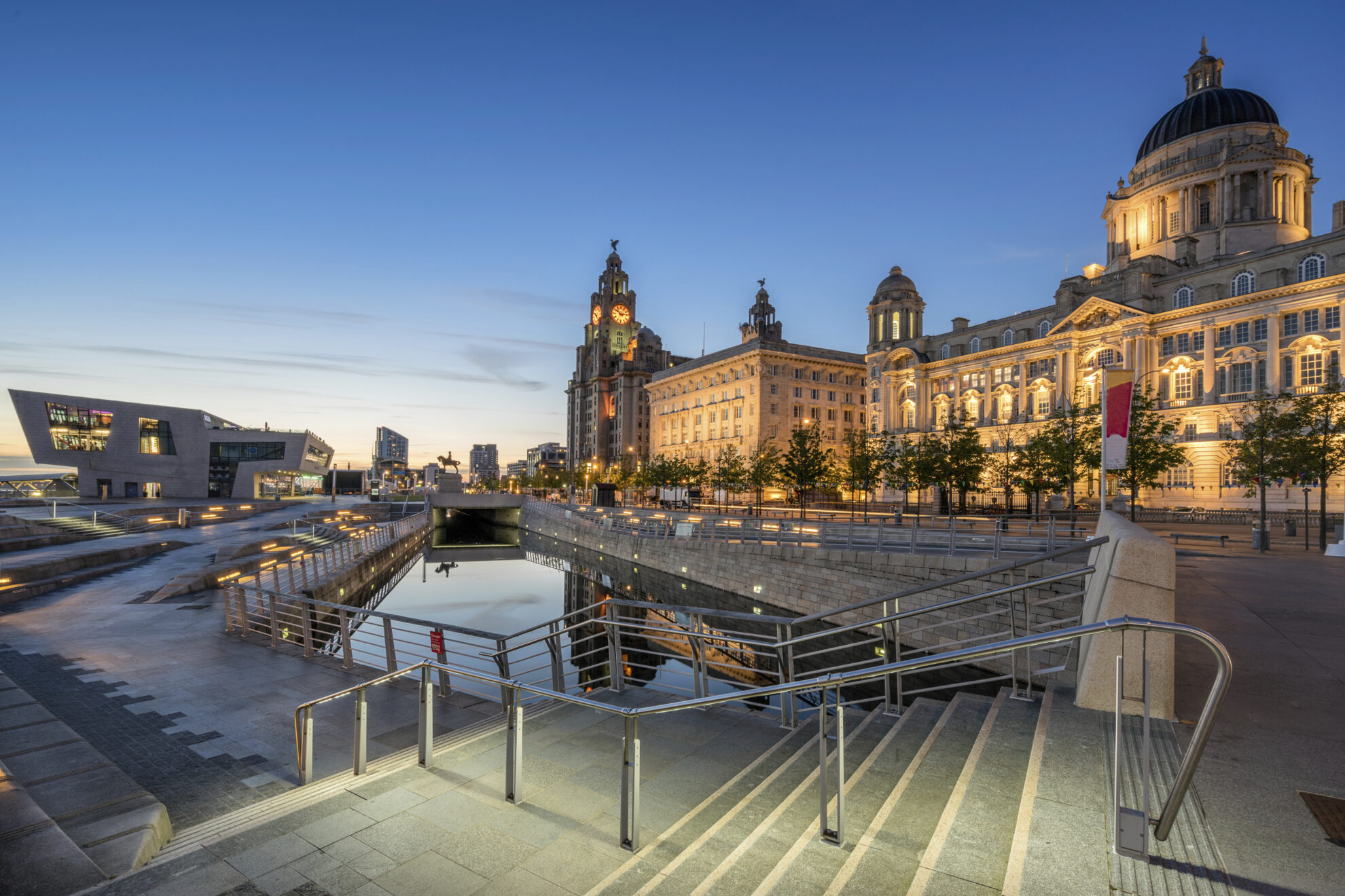 The Three Graces in Liverpool, England