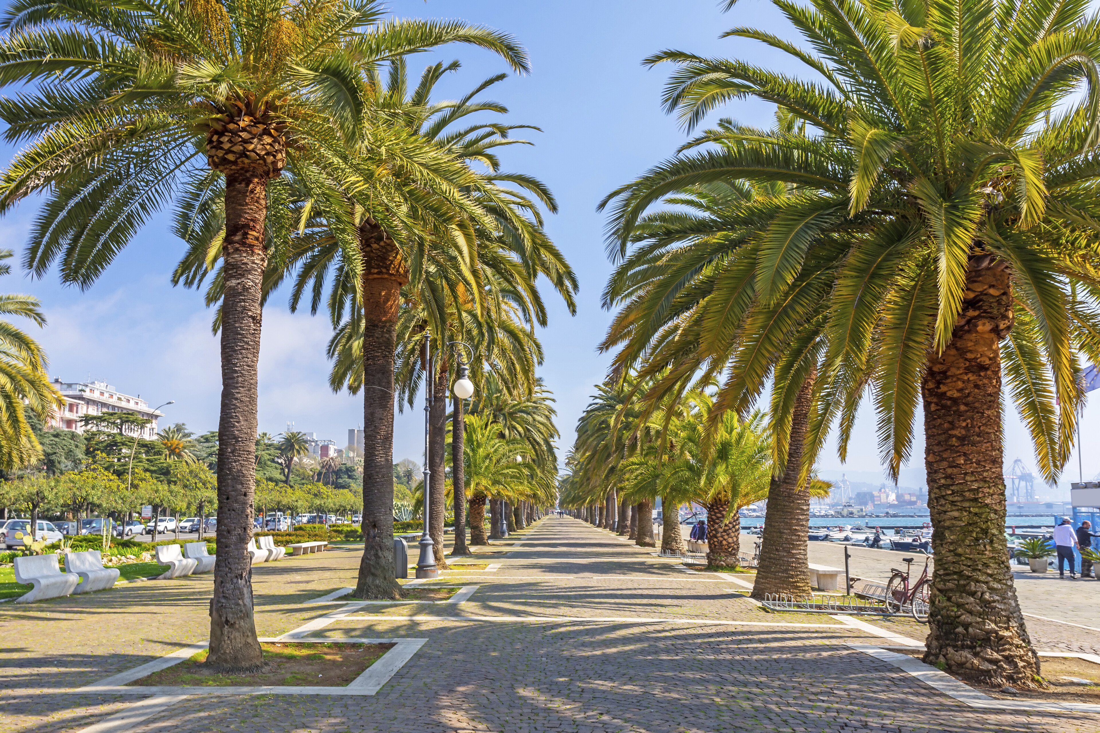 Promenade in La Spezia, Italien